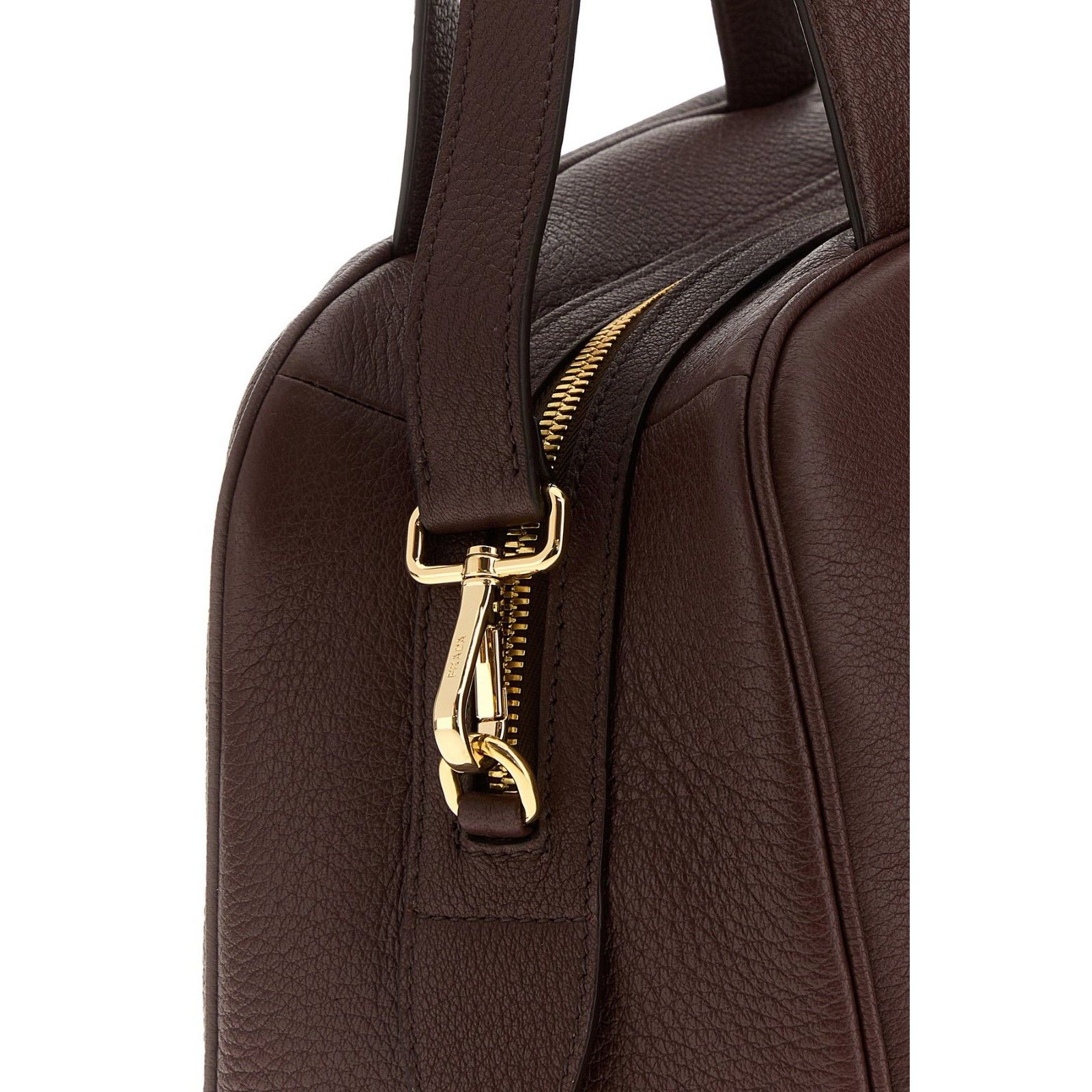Prada PRADA Brown Leather Top Handle Bag New & Authentic Size ONE SIZE - 4 Thumbnail