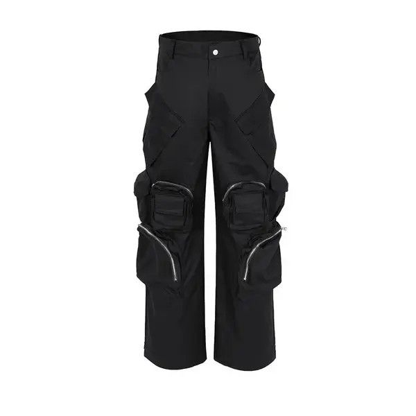 VIBE Wide Cargo Pants High Street with Poker Straight Baggy Y2K Size US 32 / EU 48 - 6 Thumbnail