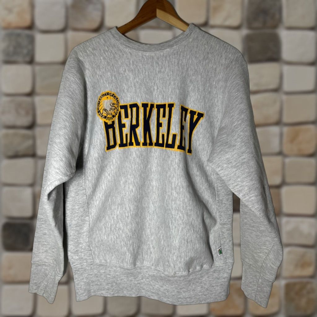 Vintage VINTAGE Desert Sportswear The University of California Berkeley Sweatshirt Men’s L Gray Crew Neck Fleece Logo 90s USA Decade" Size US L / EU 52-54 / 3 - 1 Thumbnail