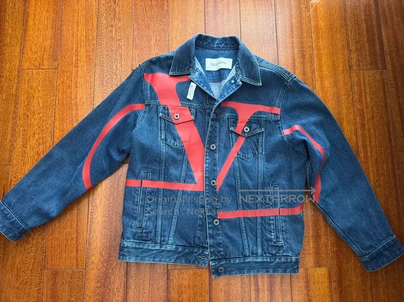 Valentino Valentino Big logo denim jacket Size US XS / EU 42 / 0 - 1 Thumbnail