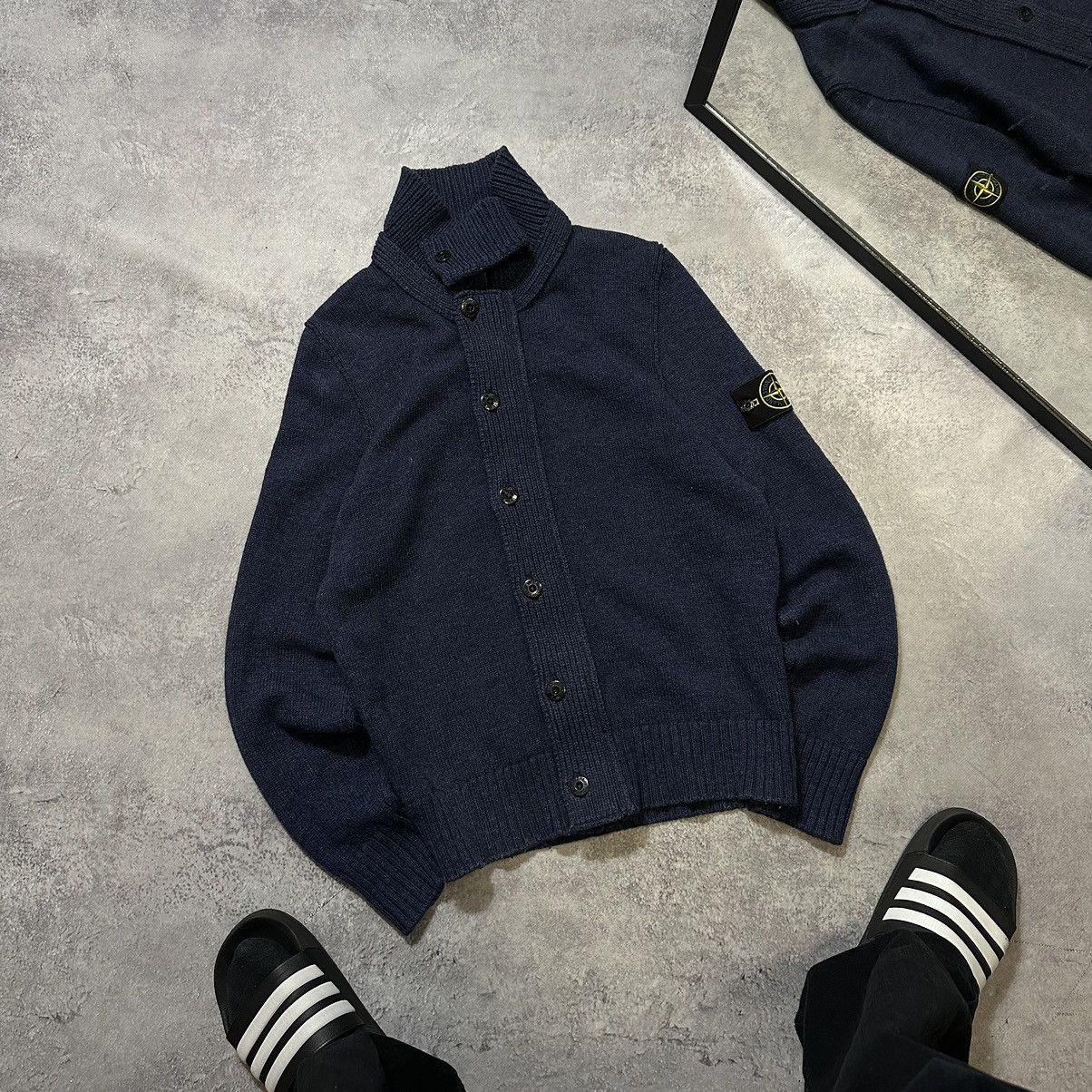 Stone Island × Vintage Vintage Stone Island sweater cardigan Size US M / EU 48-50 / 2 - 1 Thumbnail
