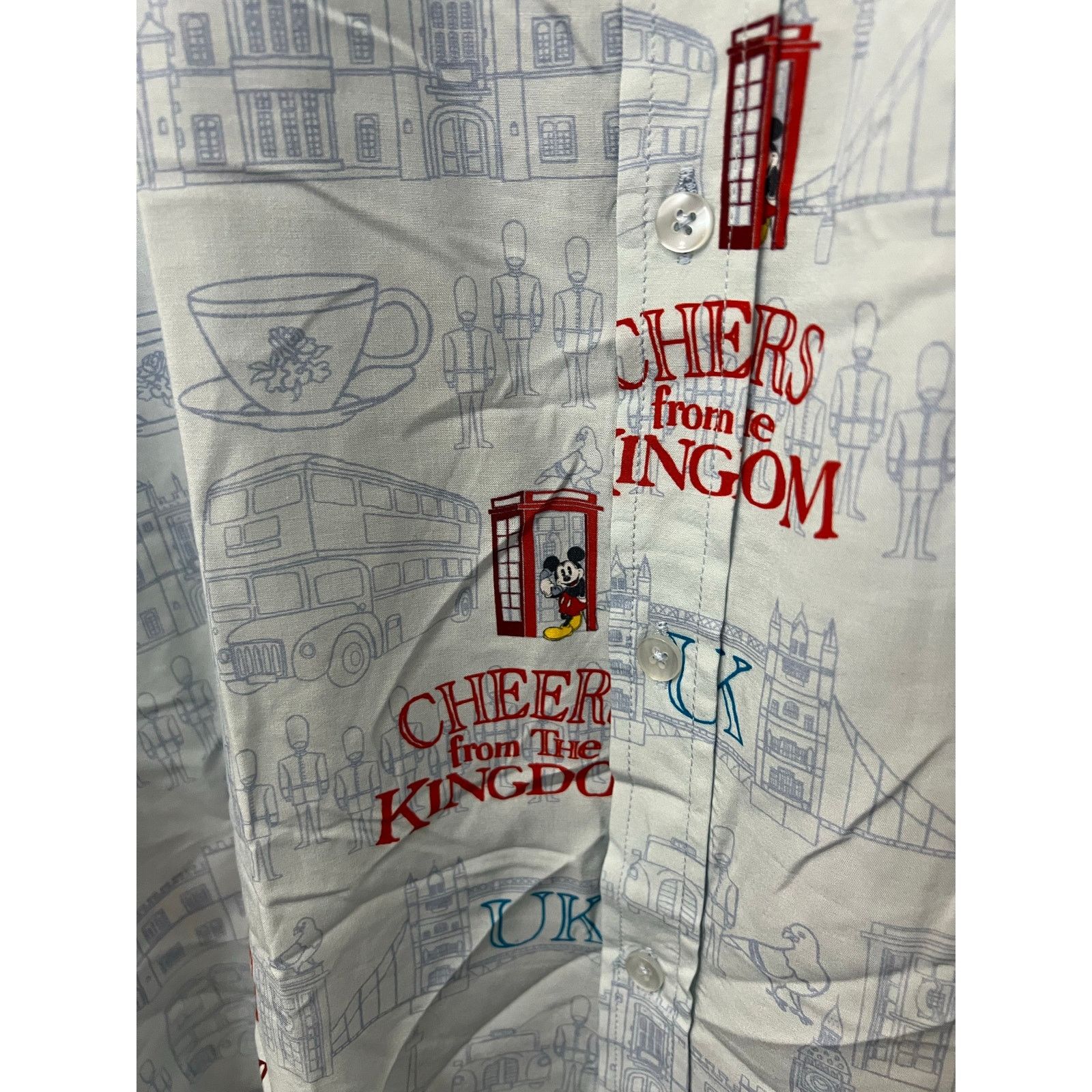Disney Disney Parks London Mickey Phone Booth Shirt XXL England Size US XXL / EU 58 / 5 - 14 Thumbnail