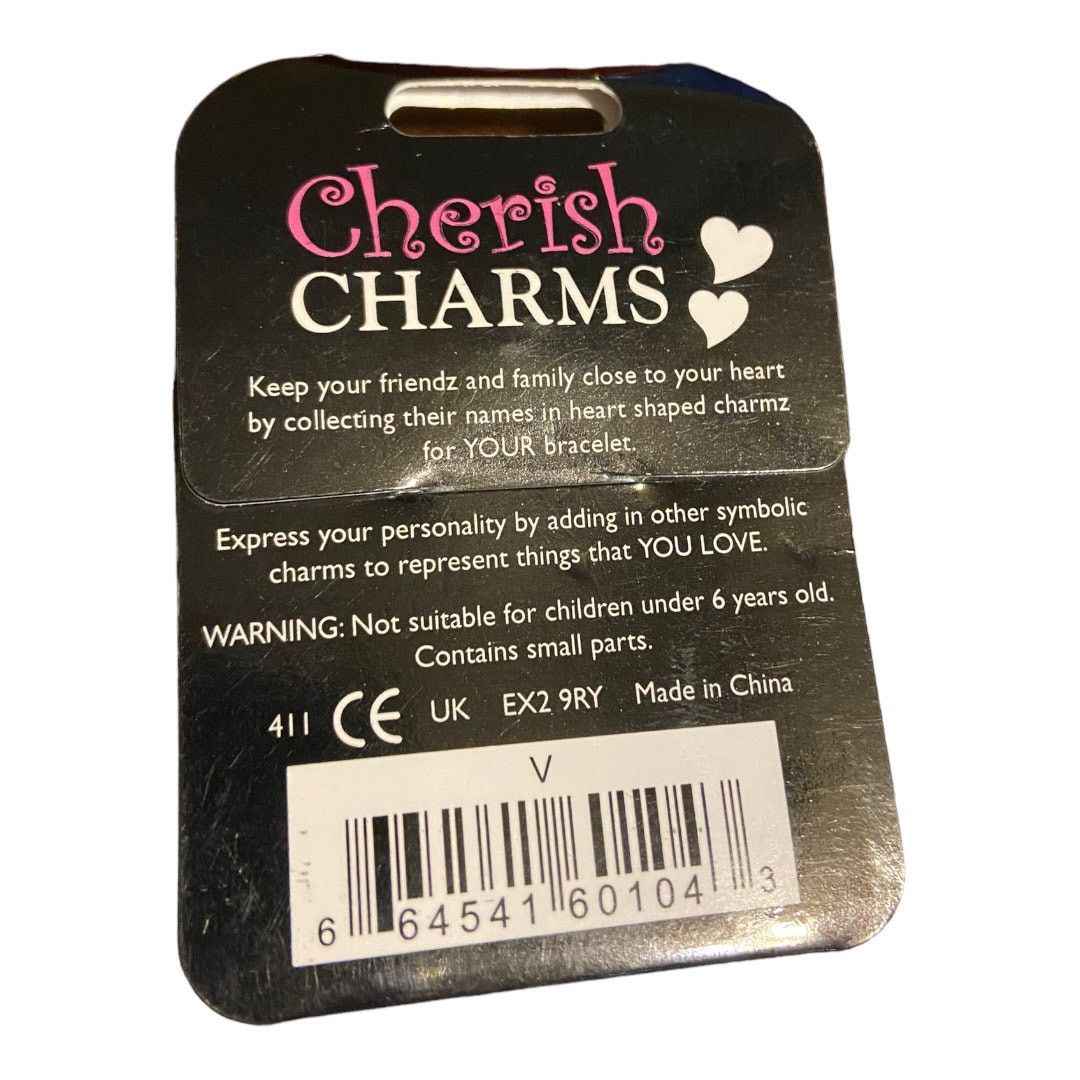 Other Cherish Charms V Monogram Initial Bracelet Charm NEW Size ONE SIZE - 2 Thumbnail