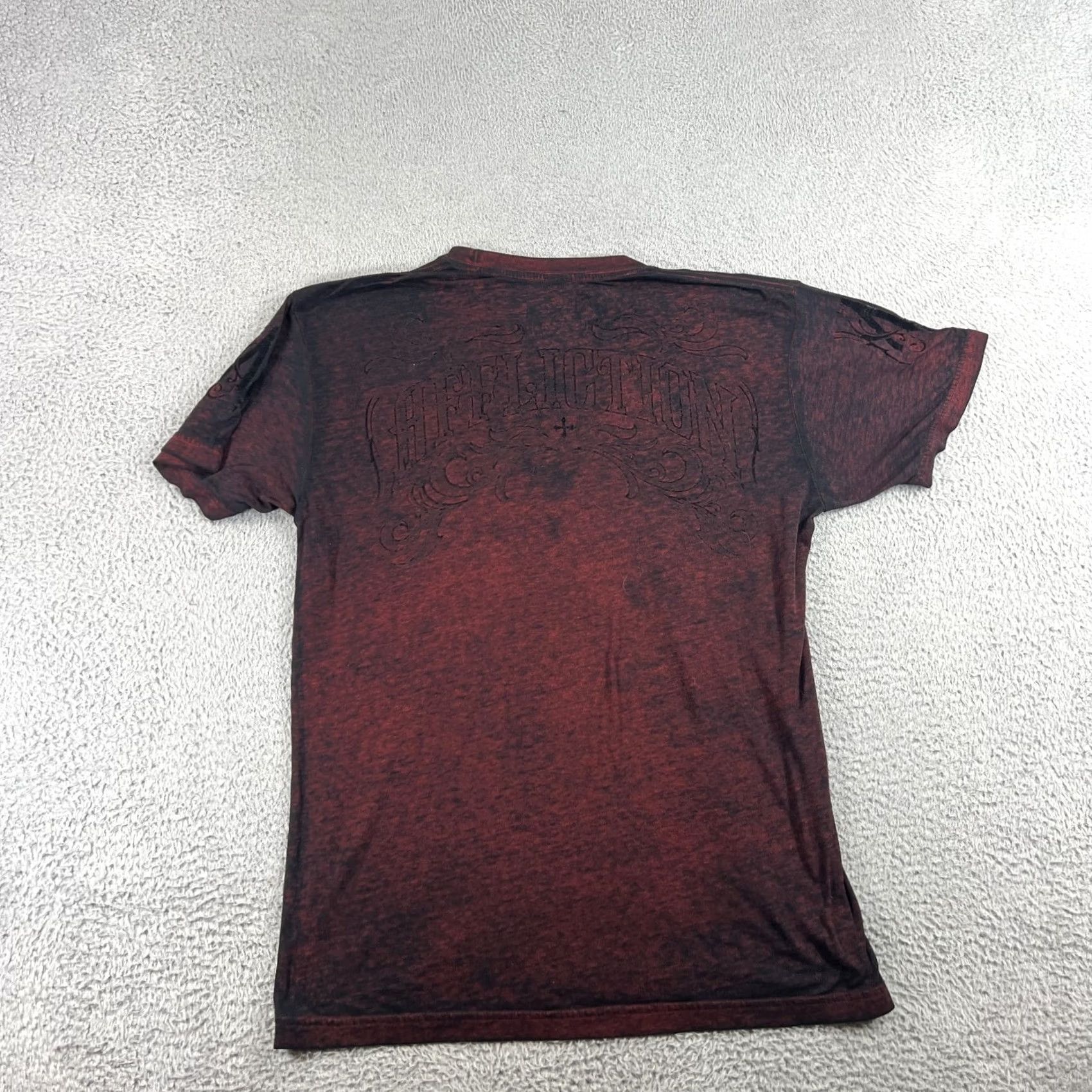 Affliction Affliction Shirt Mens Large Red Black Y2K Live Fast Tie Dye Tee Size US L / EU 52-54 / 3 - 5 Thumbnail