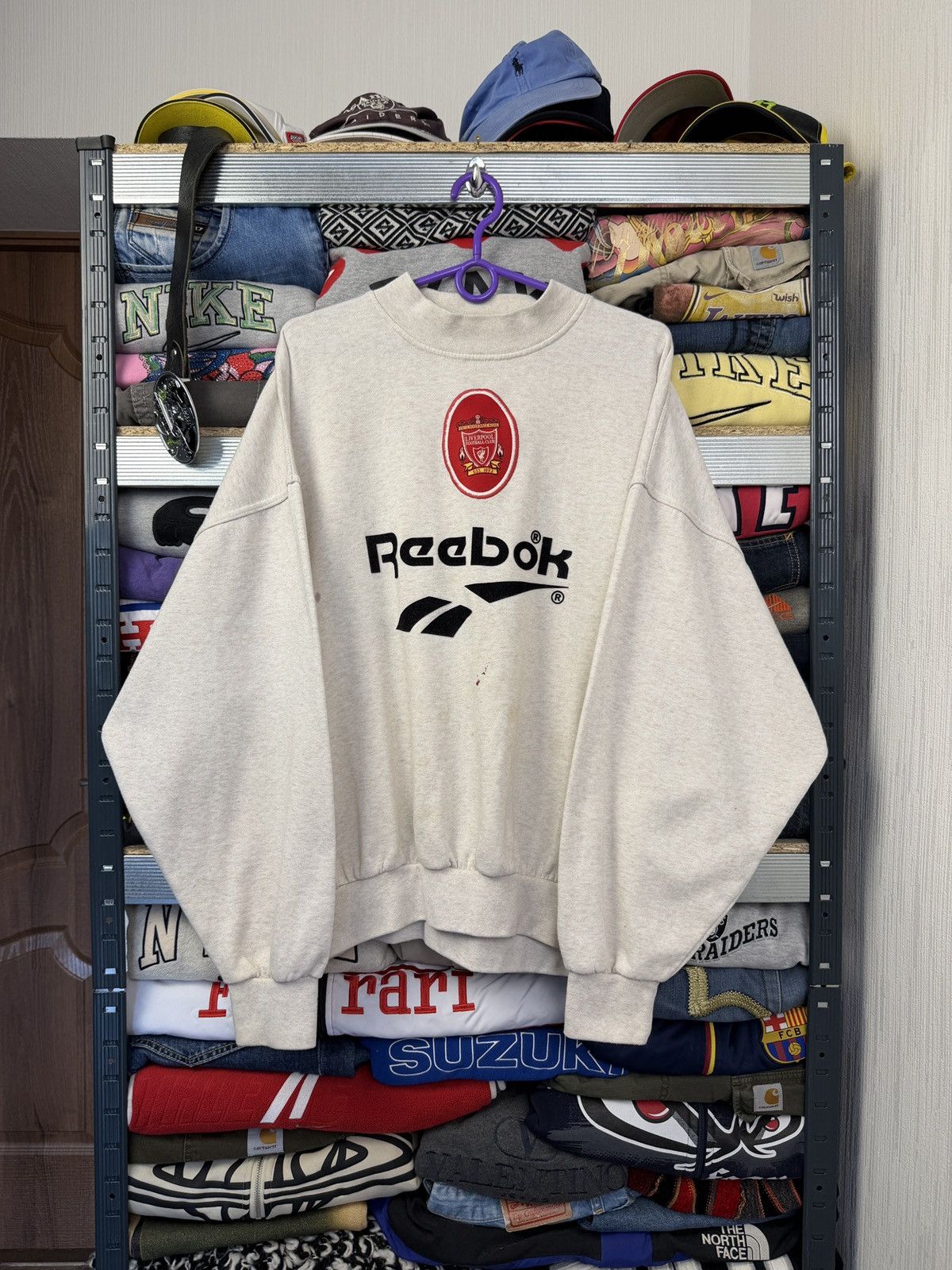 Pro Player Rare retro jersey Liverpool Reebok sweatshirt 90s fan footba Size US XL / EU 56 / 4 - 1 Thumbnail