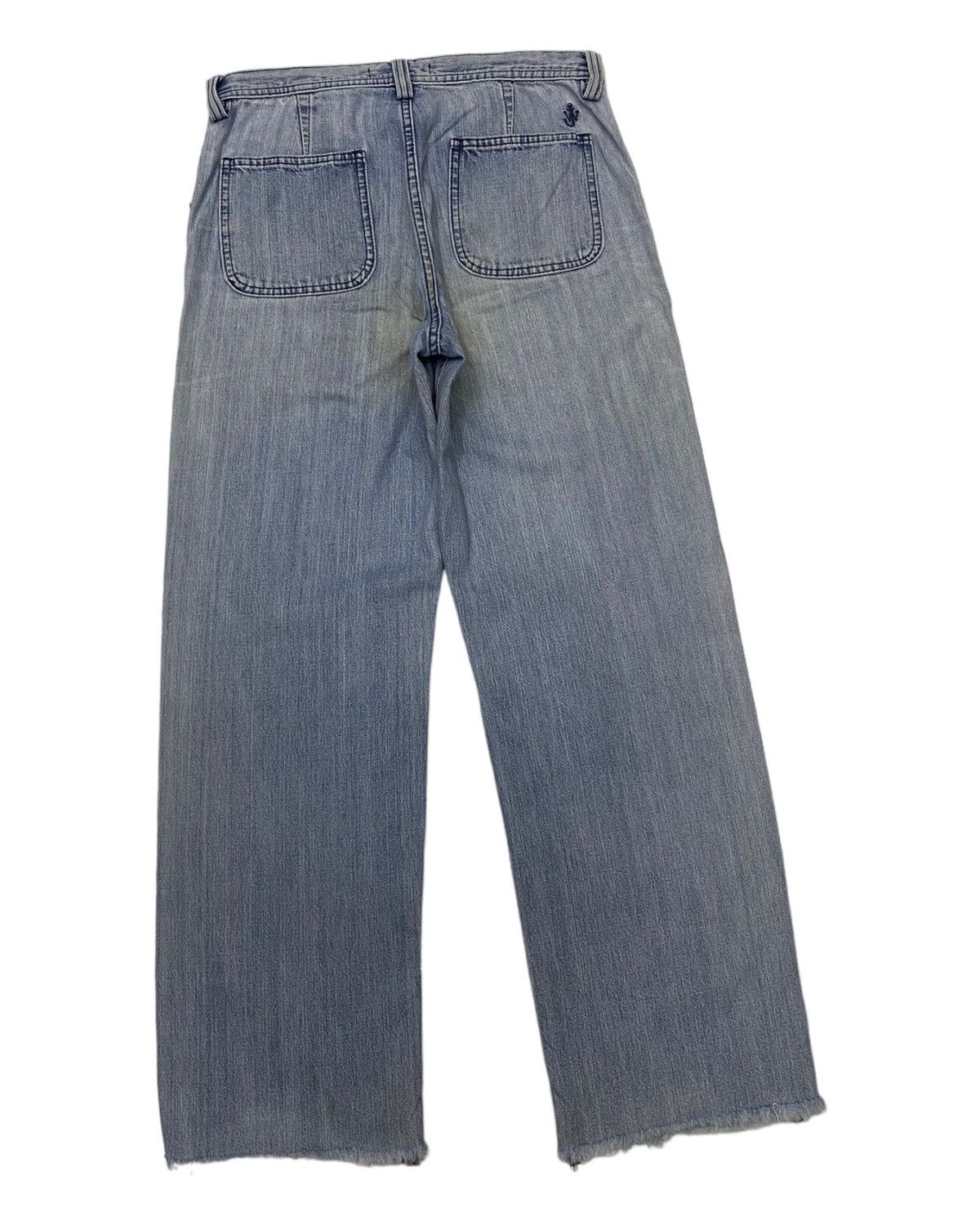 JW Anderson 🔥J.W. ANDERSON DISTRESSED WIDE FIT CUT LEG DENIM JEANS Size US 30 / EU 46 - 5 Thumbnail