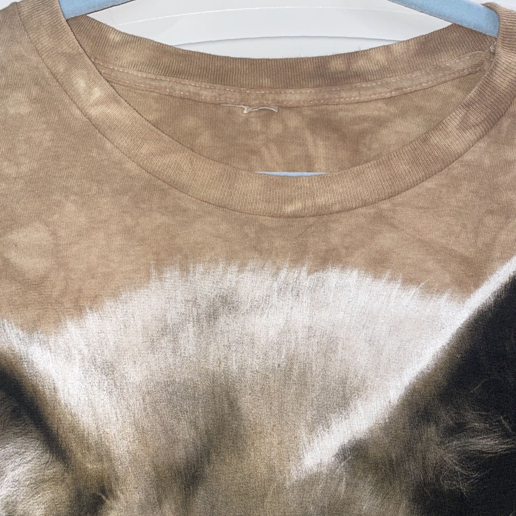 The Mountain VINTAGE The Mountain Shirt Mens 2XL Wolf Tie Dye Tan Beige Crew Neck Short Sleeve 90s Animals Mens Size US XXL / EU 58 / 5 - 3 Thumbnail
