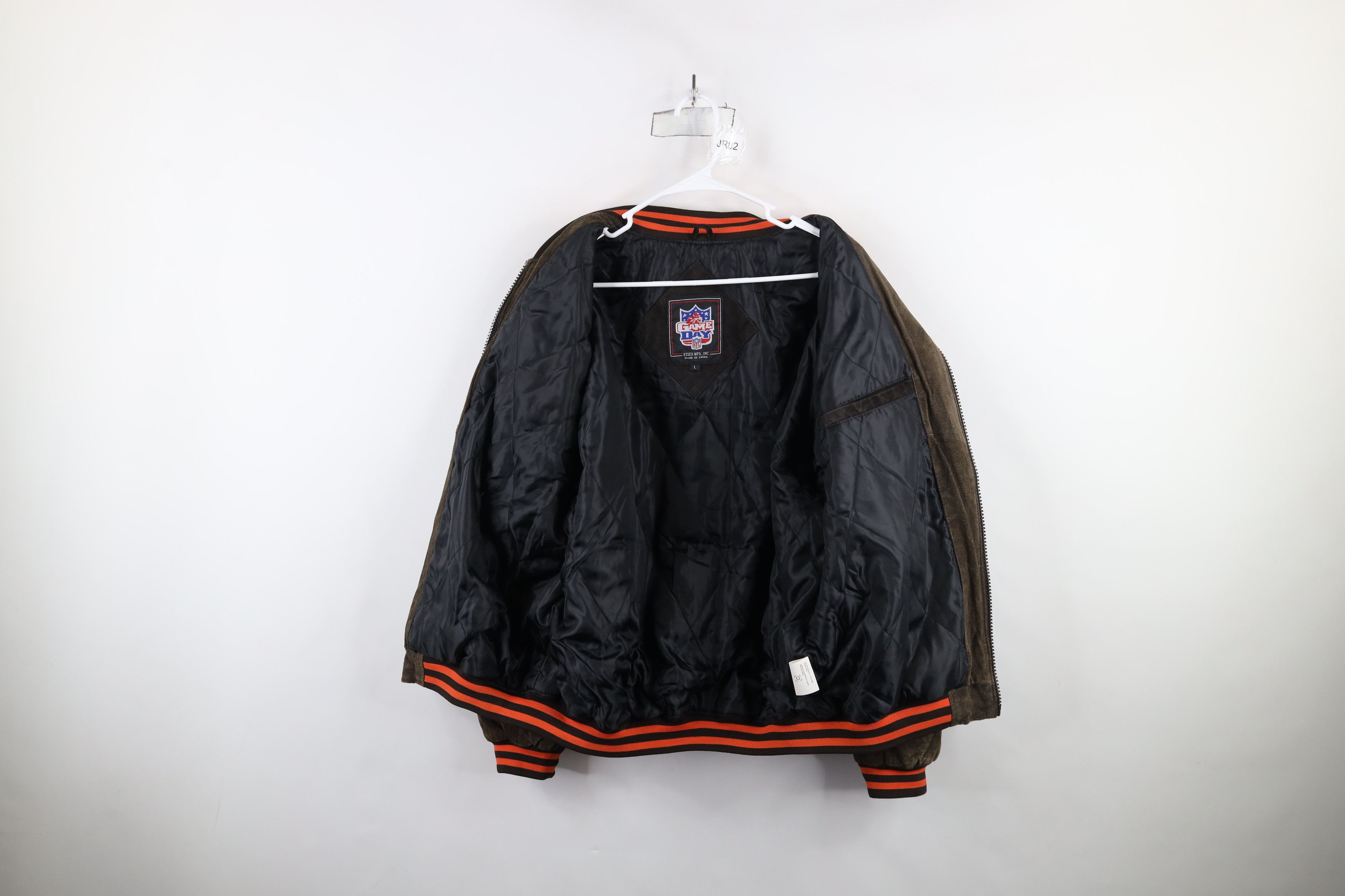 Vintage Vintage 90s Cleveland Browns Football Suede Leather Jacket Size US L / EU 52-54 / 3 - 9 Thumbnail