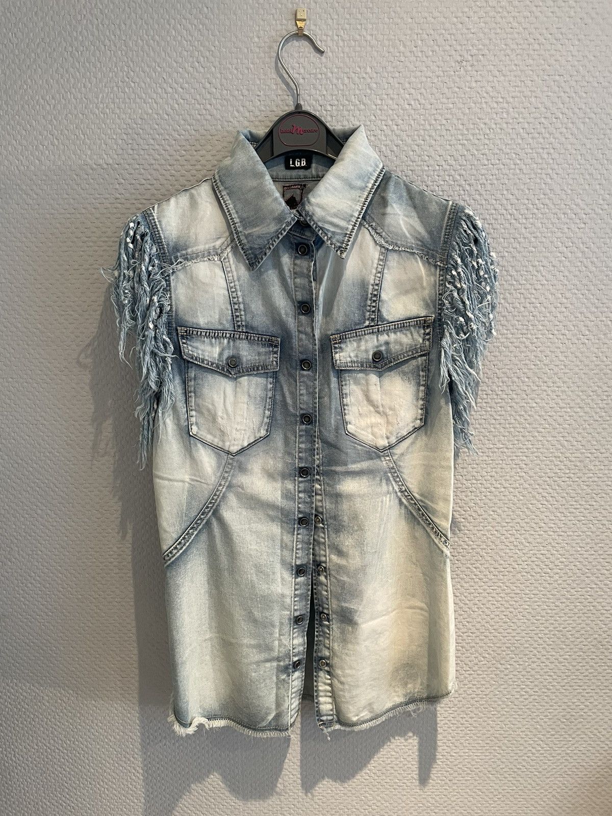 Le Grande Bleu (L.G.B.) L.G.B Dream Denim sleeveless button up shirt Size US M / EU 48-50 / 2 - 2 Thumbnail