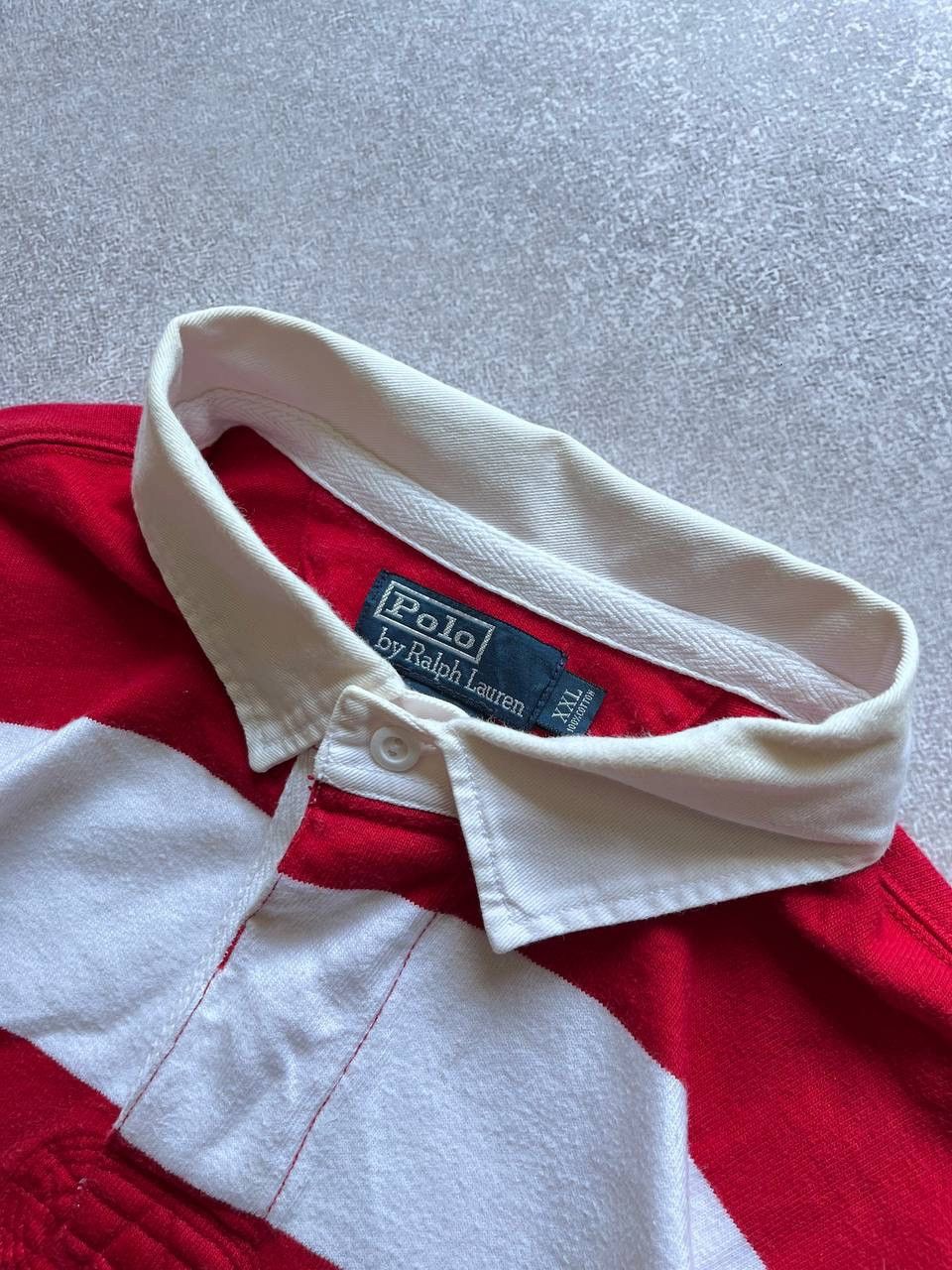 Vintage Vintage Polo Ralph Lauren Striped Rugby Shirt Y2K XXL Size US XXL / EU 58 / 5 - 6 Thumbnail