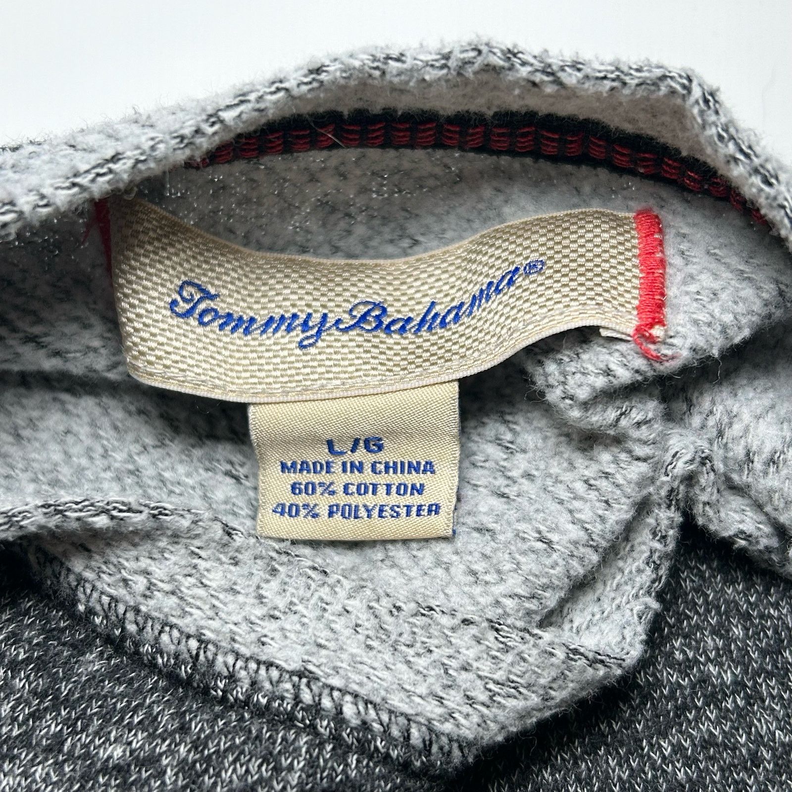 Tommy Bahama Tommy Bahama Sweater Pullover Men's Large Gray Terry Knit Size US L / EU 52-54 / 3 - 7 Thumbnail