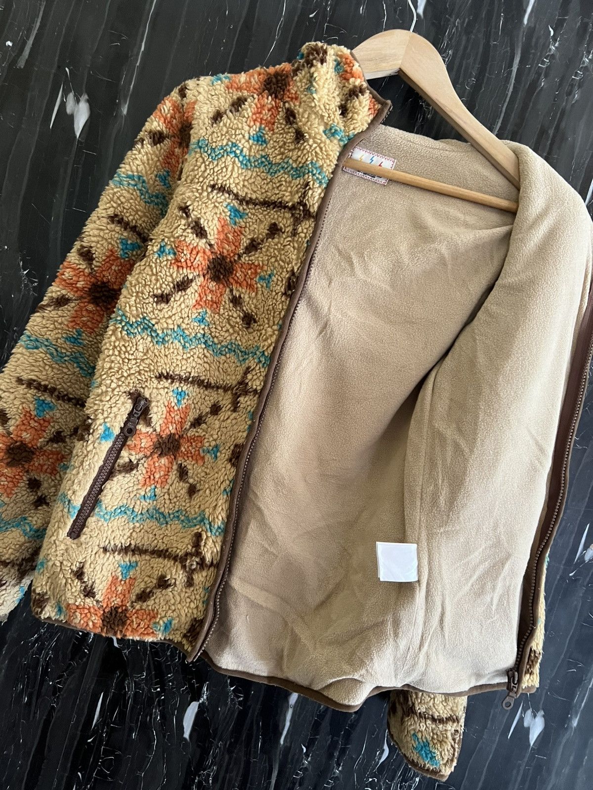 Japanese Brand Rodeo Crowns Navajo Fleece Jacket – Tribal Pattern Size US M / EU 48-50 / 2 - 9 Thumbnail