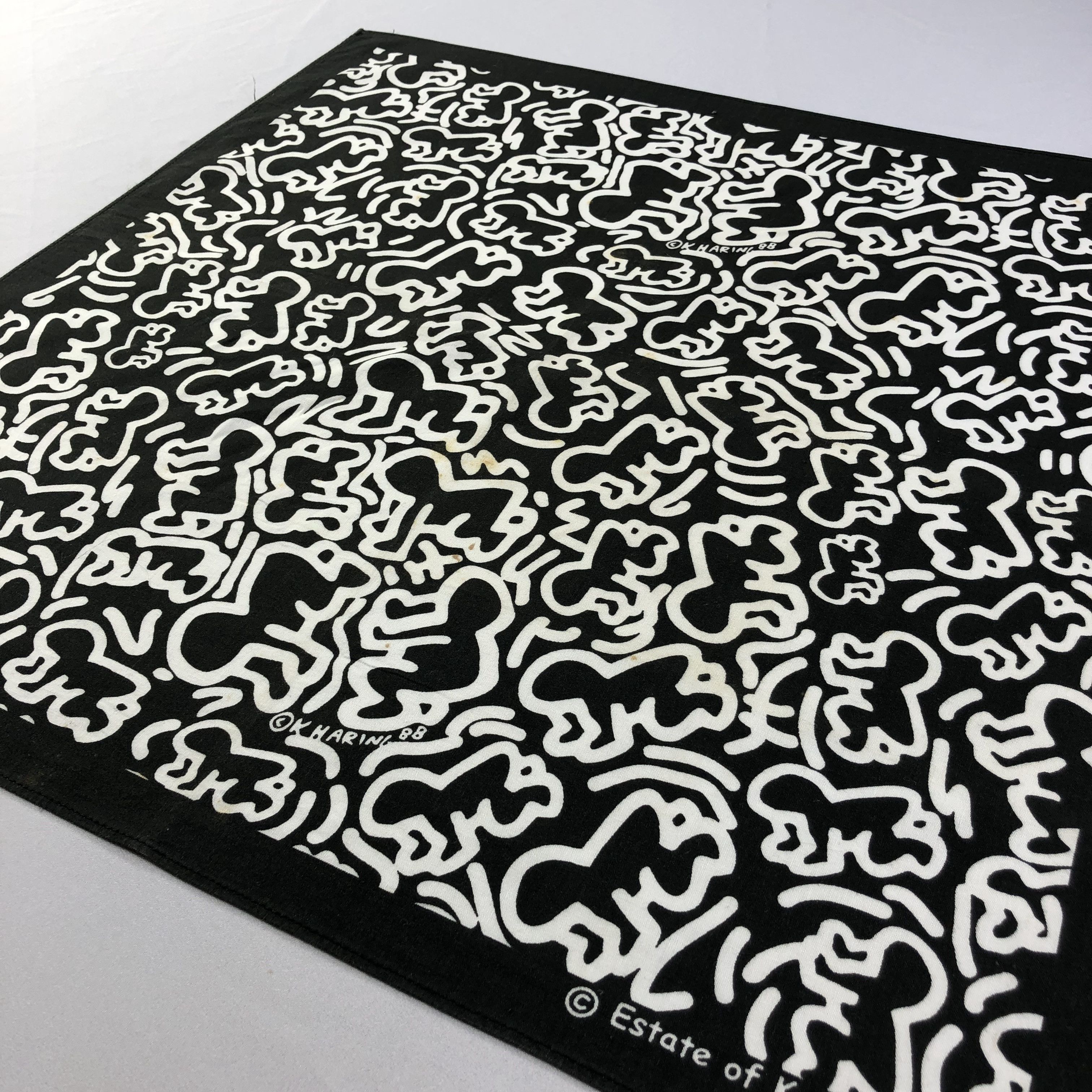 Keith Haring Keith Haring Bandana Handkerchief Neckerchief H1889 Size ONE SIZE - 3 Thumbnail