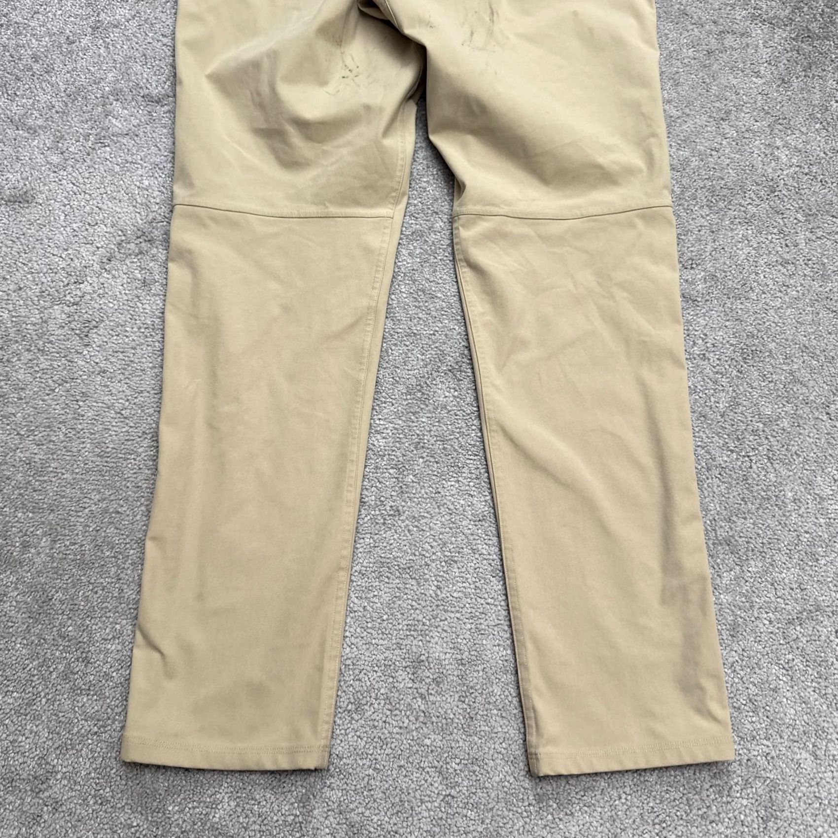 Lululemon Lululemon ABC Warpstreme 5-Pocket Pants Mens 32 Tan Brown Straight Leg Trouser Size US 32 / EU 48 - 5 Thumbnail