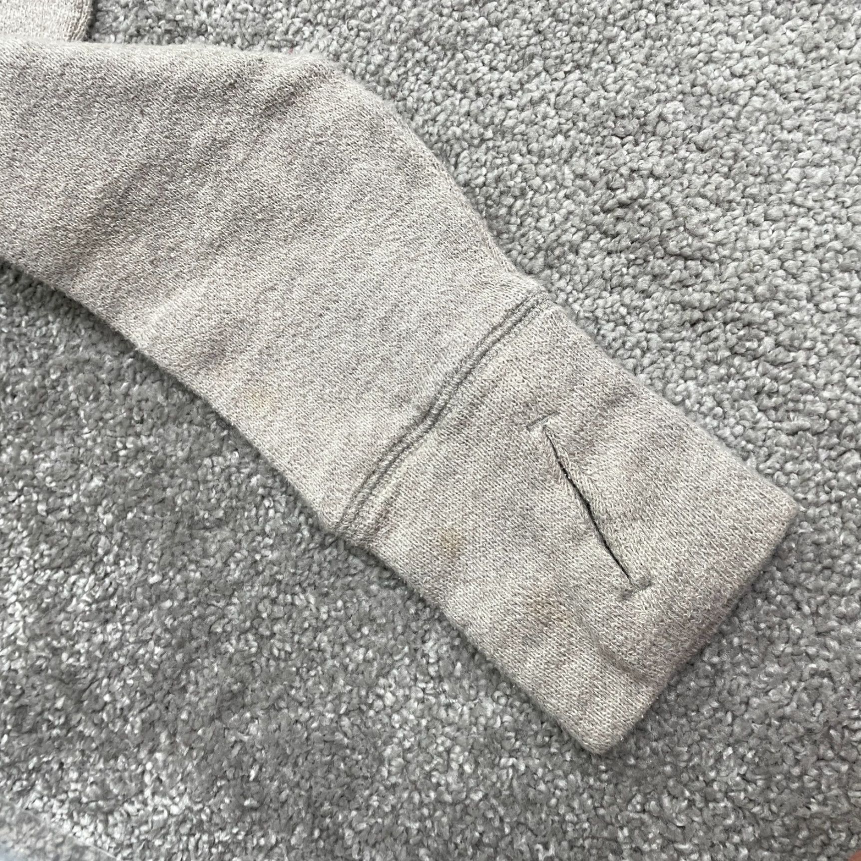 Gap Gap Fit Sweatshirt Womens Medium Beige Mock Neck Drawstring Thumbholes Pullover Size M / US 6-8 / IT 42-44 - 7 Thumbnail