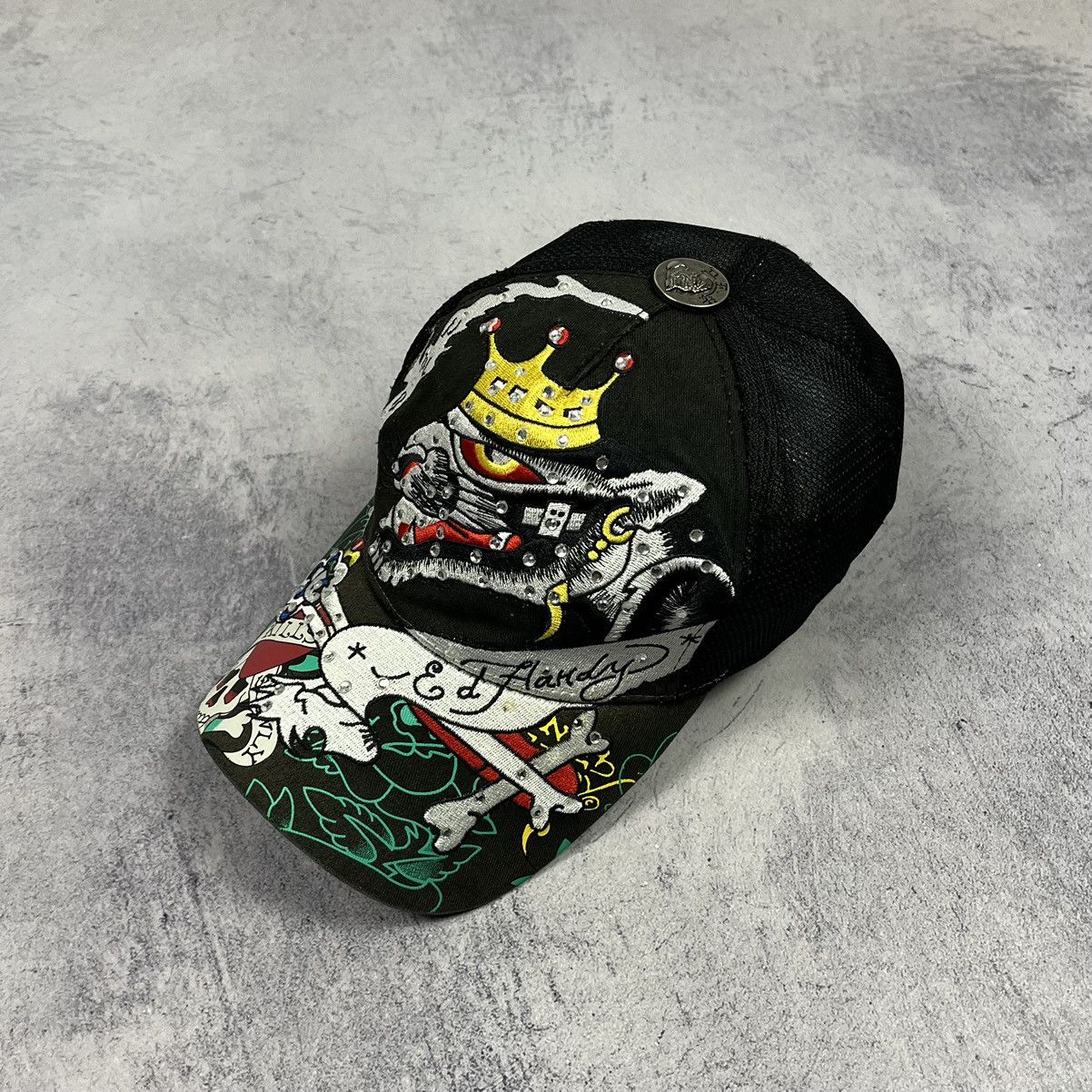 Ed Hardy Vintage Ed Hardy By Christian Audigier y2k panther cap 90’s Size ONE SIZE - 1 Thumbnail