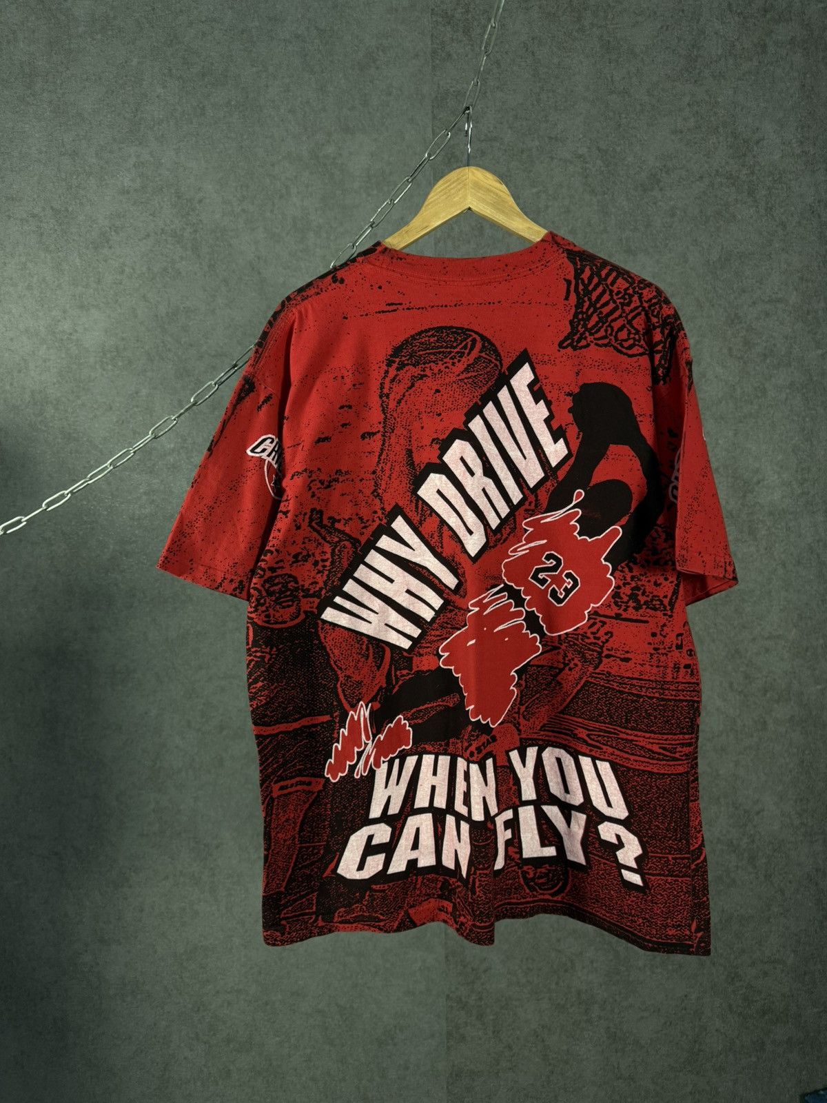 NBA Chicago Bulls NBA vintage overprinted tee Size US XL / EU 56 / 4 - 2 Thumbnail