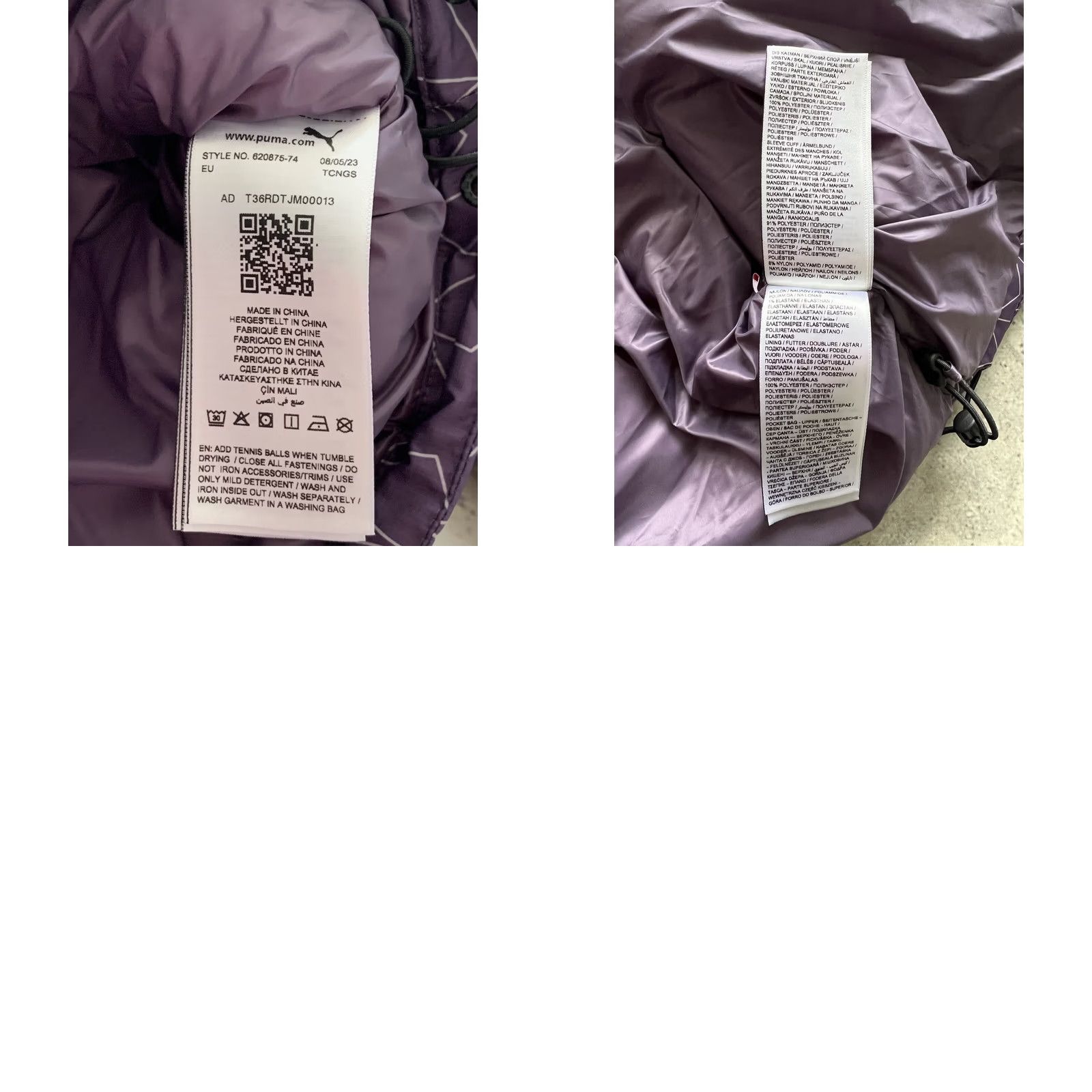 Puma PUMA PUFFER JACKET MEN'S SIZE L PURPLE PRIMALOFT Full Zip Jacket Size US L / EU 52-54 / 3 - 9 Thumbnail