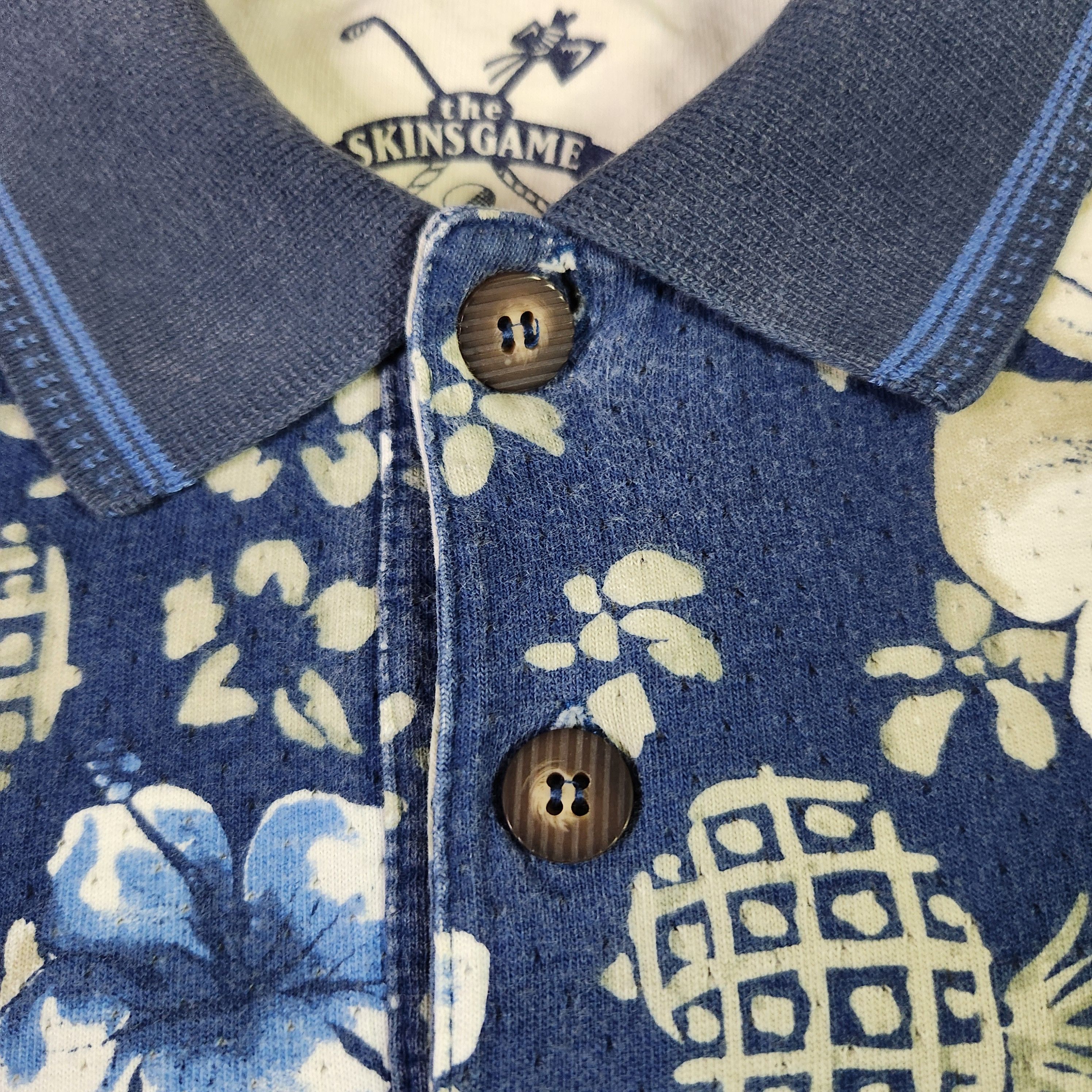 Vintage VINTAGE The Skins Game Hawaiian Golf Polo Shirt XL Floral Size US XL / EU 56 / 4 - 4 Thumbnail