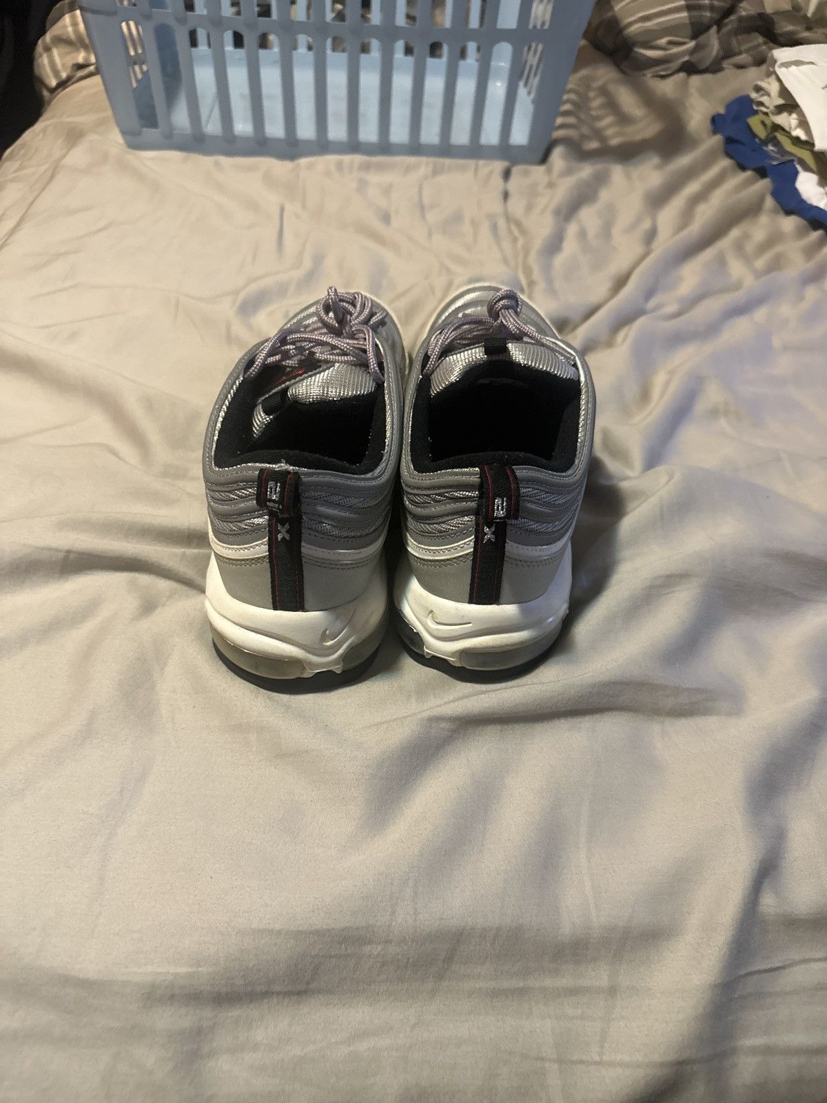 Nike Air max 97 silver bullet size 12 Size US 12 / EU 45 - 4 Thumbnail