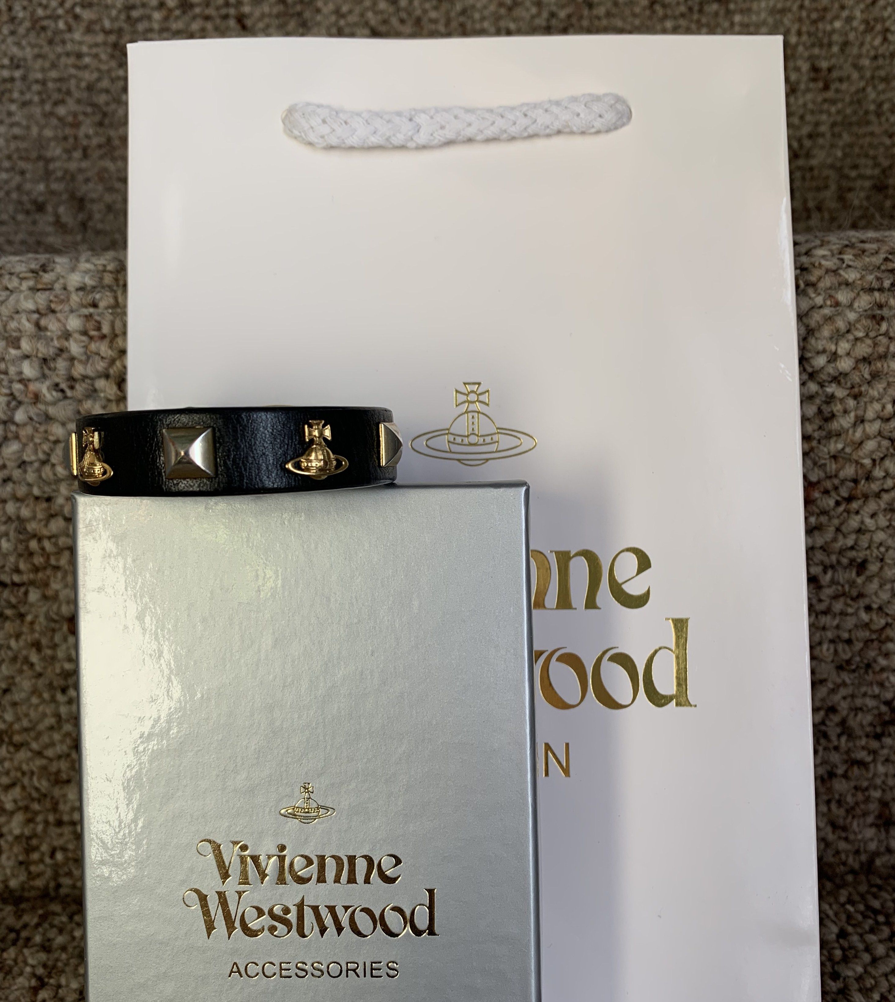 Vivienne Westwood S/S 2019 Vivienne Westwood Norfolk Leather Bracelet + Box Size ONE SIZE - 3 Thumbnail