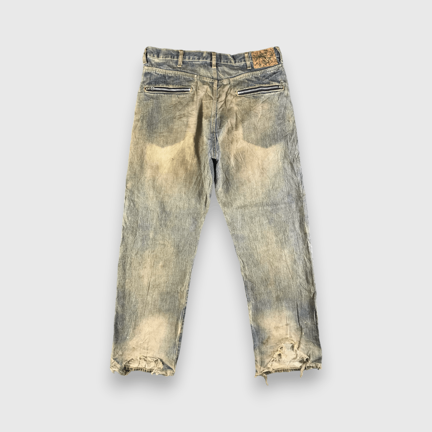 Japanese Brand Vintage Distress Japan Jeans-J3777 Size US 37 - 2 Thumbnail
