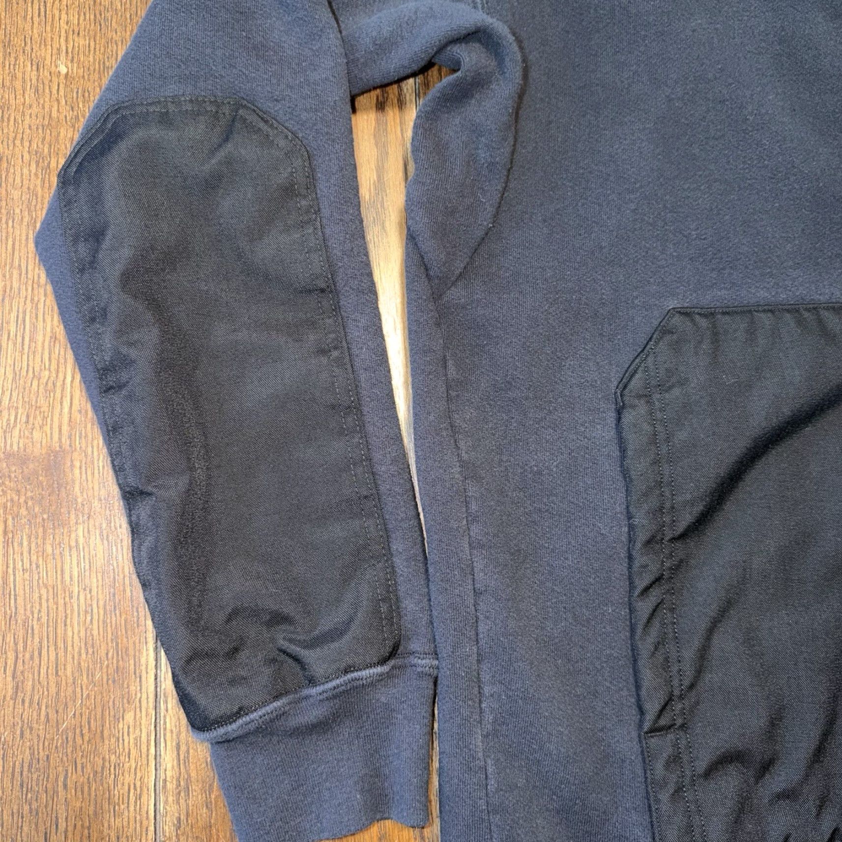 Vintage 1620 Hoodie Mens Large Black Full Zip Cordura Panels Made in USA Workwear Size US L / EU 52-54 / 3 - 5 Thumbnail