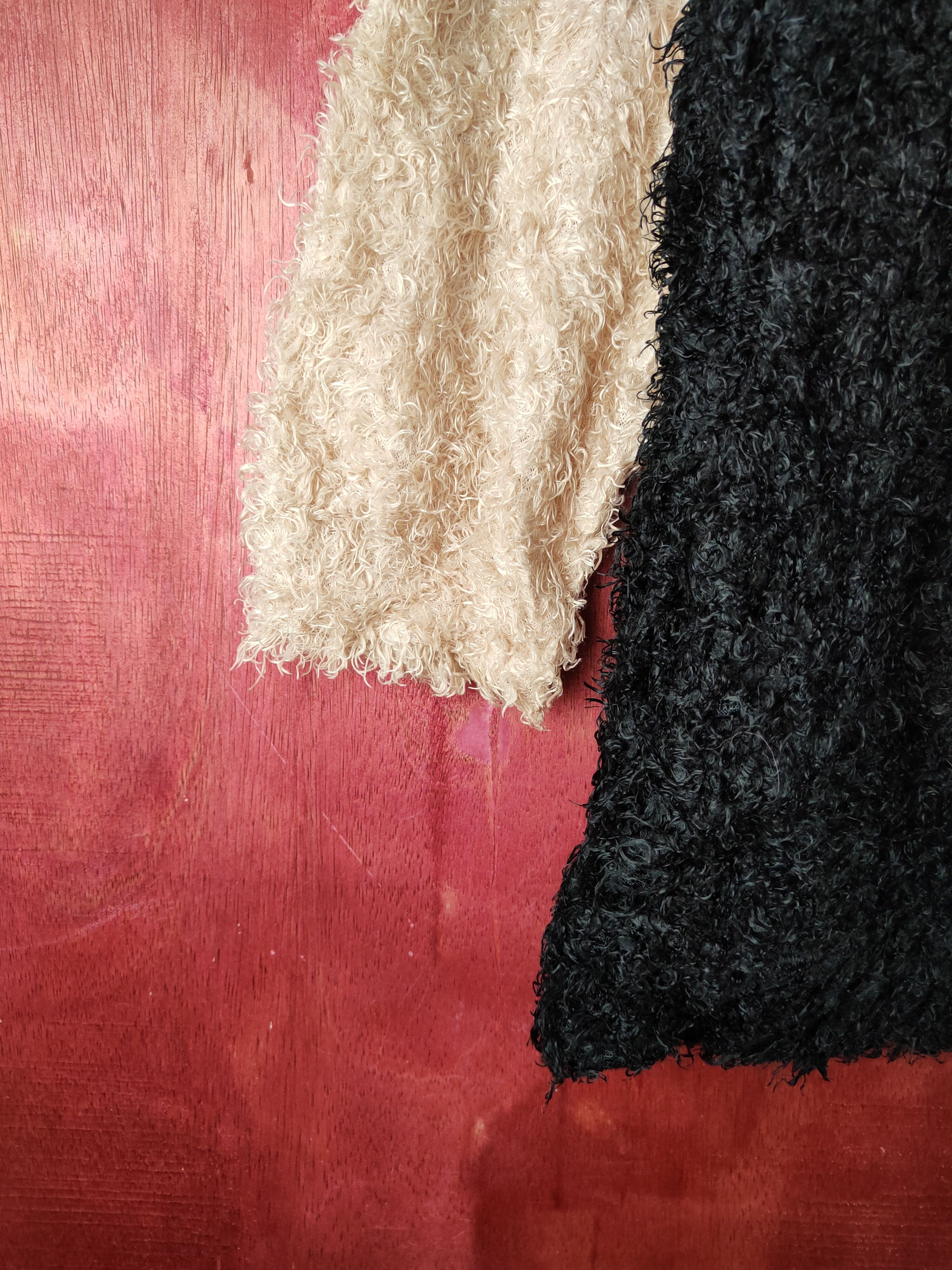 Japanese Brand × Vintage Drea my Minx Black Brown Fur Mohair Knitwear #S2187 Size L / US 10 / IT 46 - 4 Thumbnail