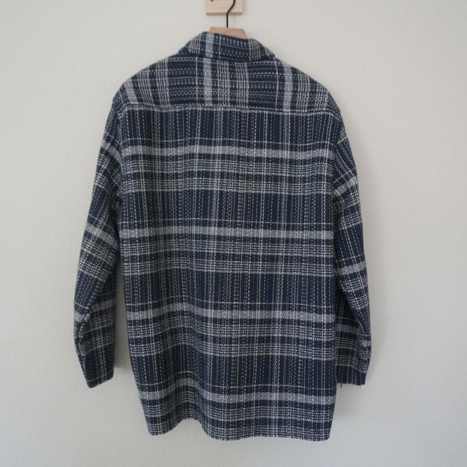 Other Common People Shacket Men's L Blue Plaid Button Up Collared Size US L / EU 52-54 / 3 - 6 Thumbnail