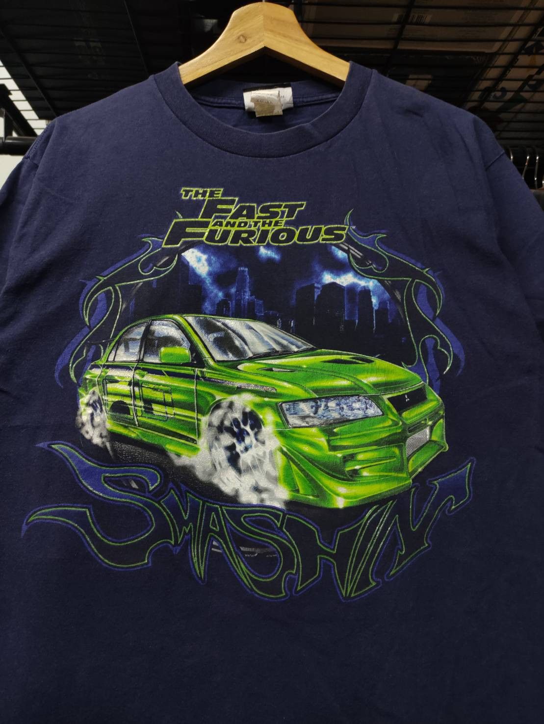 Universal Studios Vtg 00's The Fast & The Furious " Paul Walker Evo7 " Movie Size US XL / EU 56 / 4 - 1 Thumbnail