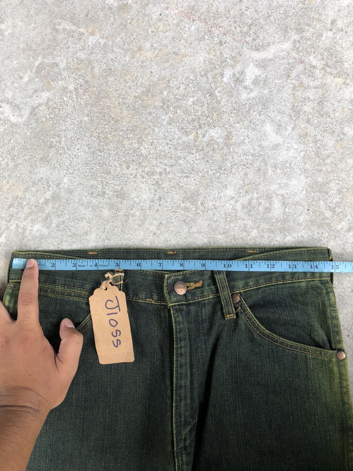 If Six Was Nine Y2k Wrangler Flared Jeans Distressed Size US 29 - 16 Thumbnail