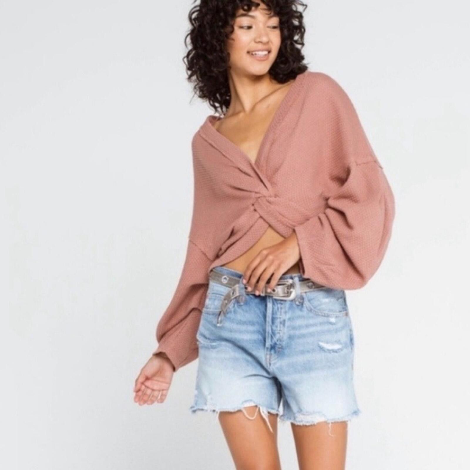 Free People Free People We The Free Fall For You Cropped Waffle Knit M Size M / US 6-8 / IT 42-44 - 1 Thumbnail