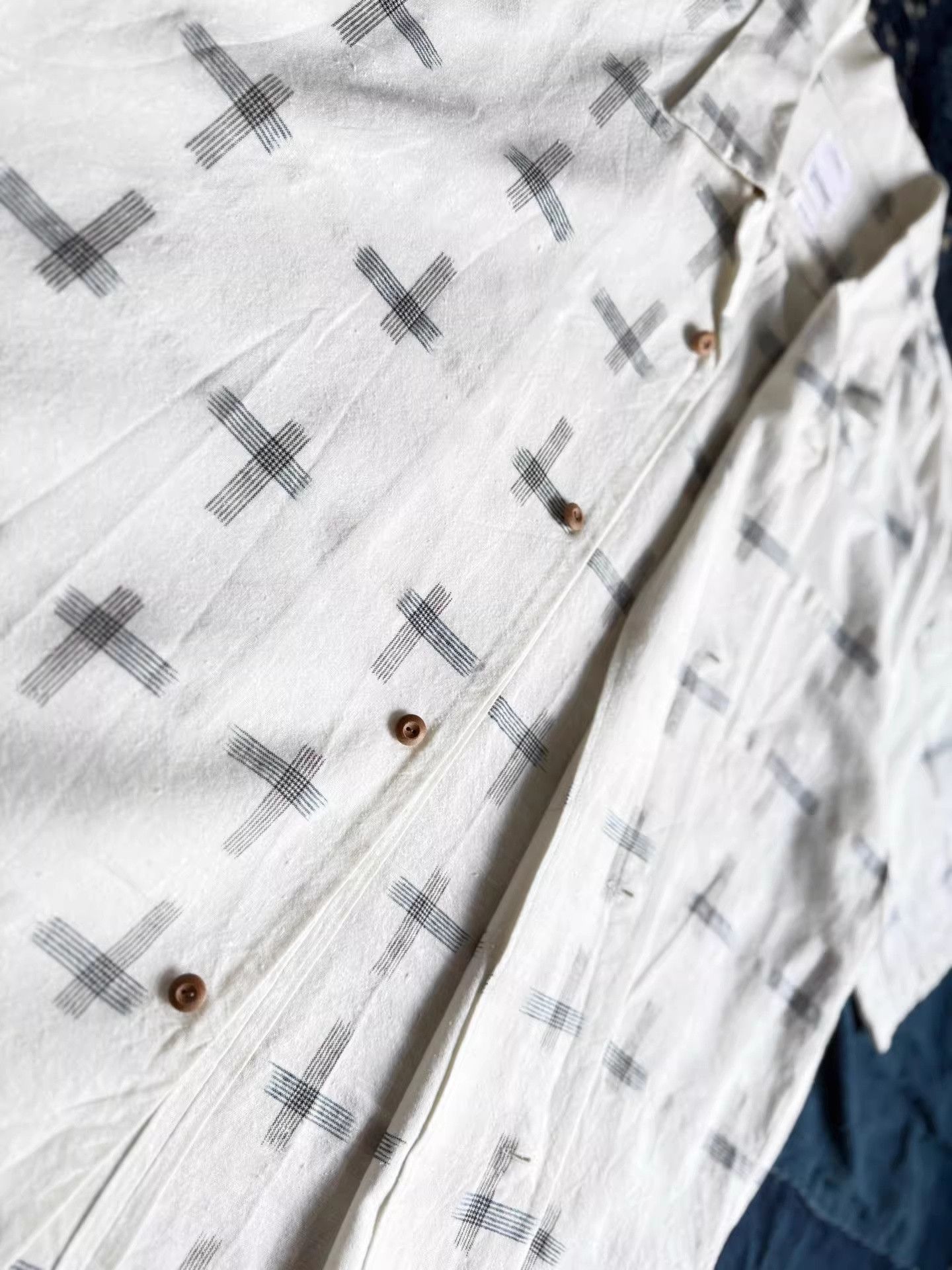 Visvim VISVIM 22SS Wallis Shirt S/S Kasuri Size US L / EU 52-54 / 3 - 8 Thumbnail