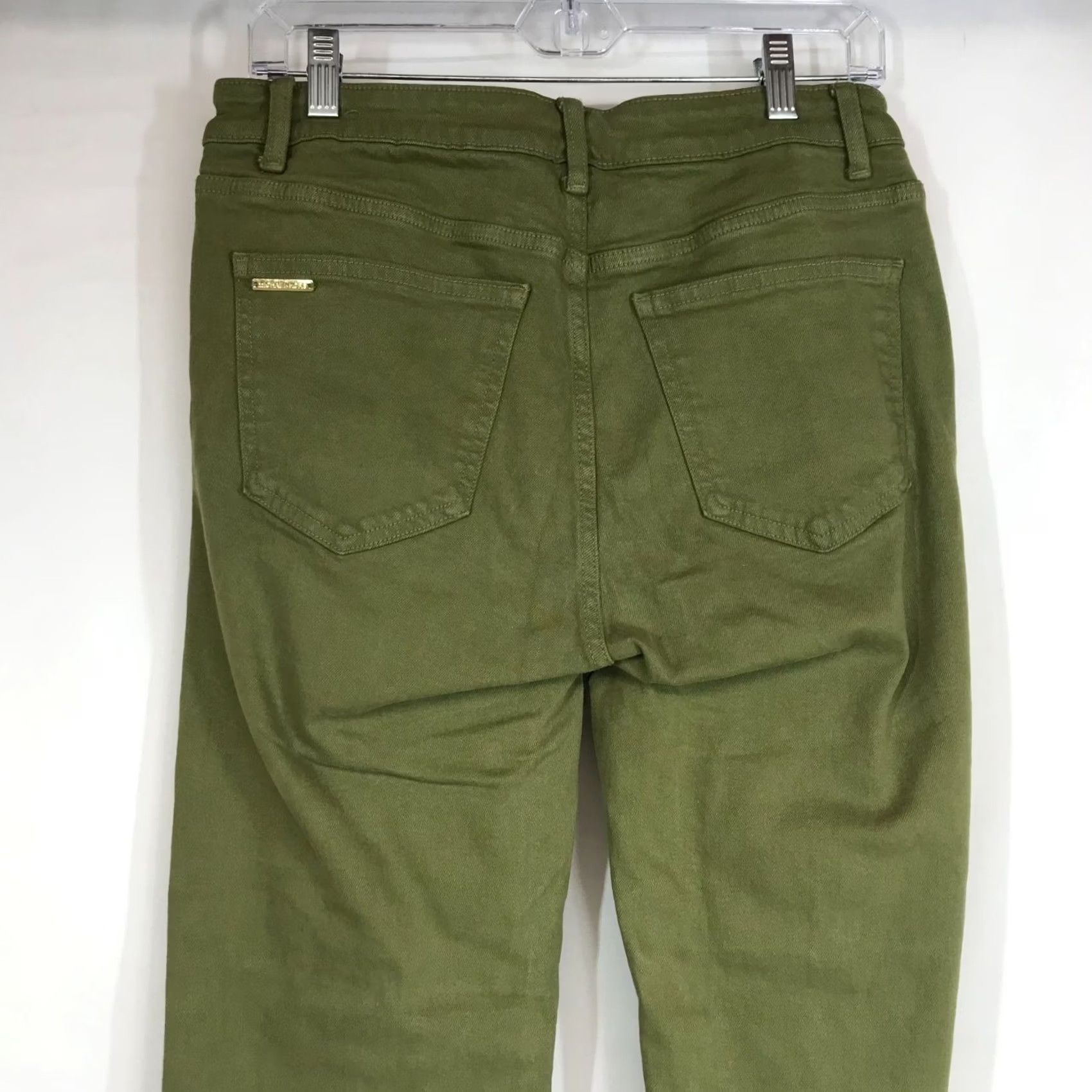 Michael Kors MICHAEL KORS Women's 8 Green Cotton Blend Button Up Frayed Hem Jeans Jeans Womens 8 Green Cotton Blend Button Up Frayed Hem Straight Size 30" / US 8 / IT 44 - 5 Thumbnail