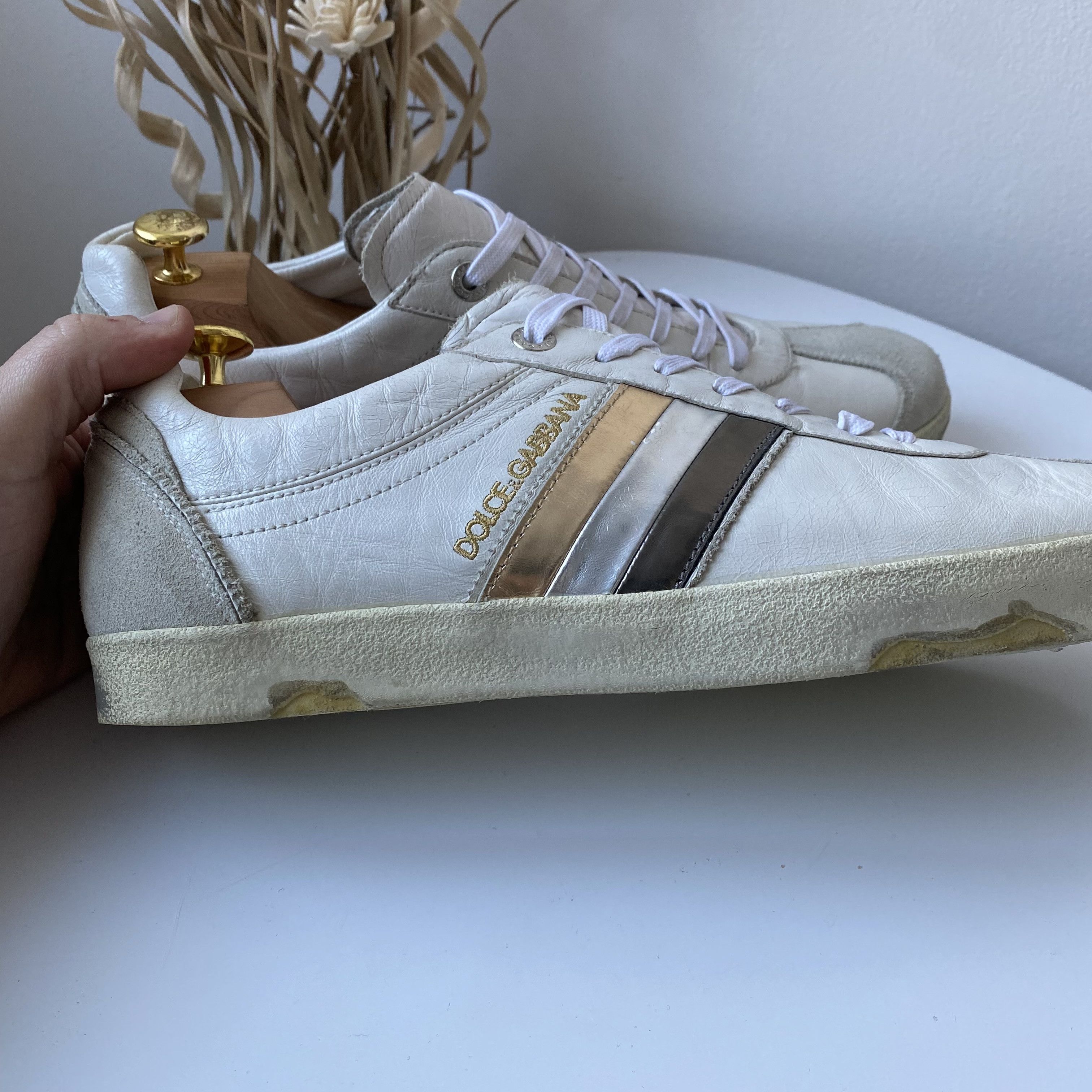 Dolce & Gabbana Dolce Gabbana portofino casual leather sneakers shoes Size US 11 / EU 44 - 3 Thumbnail