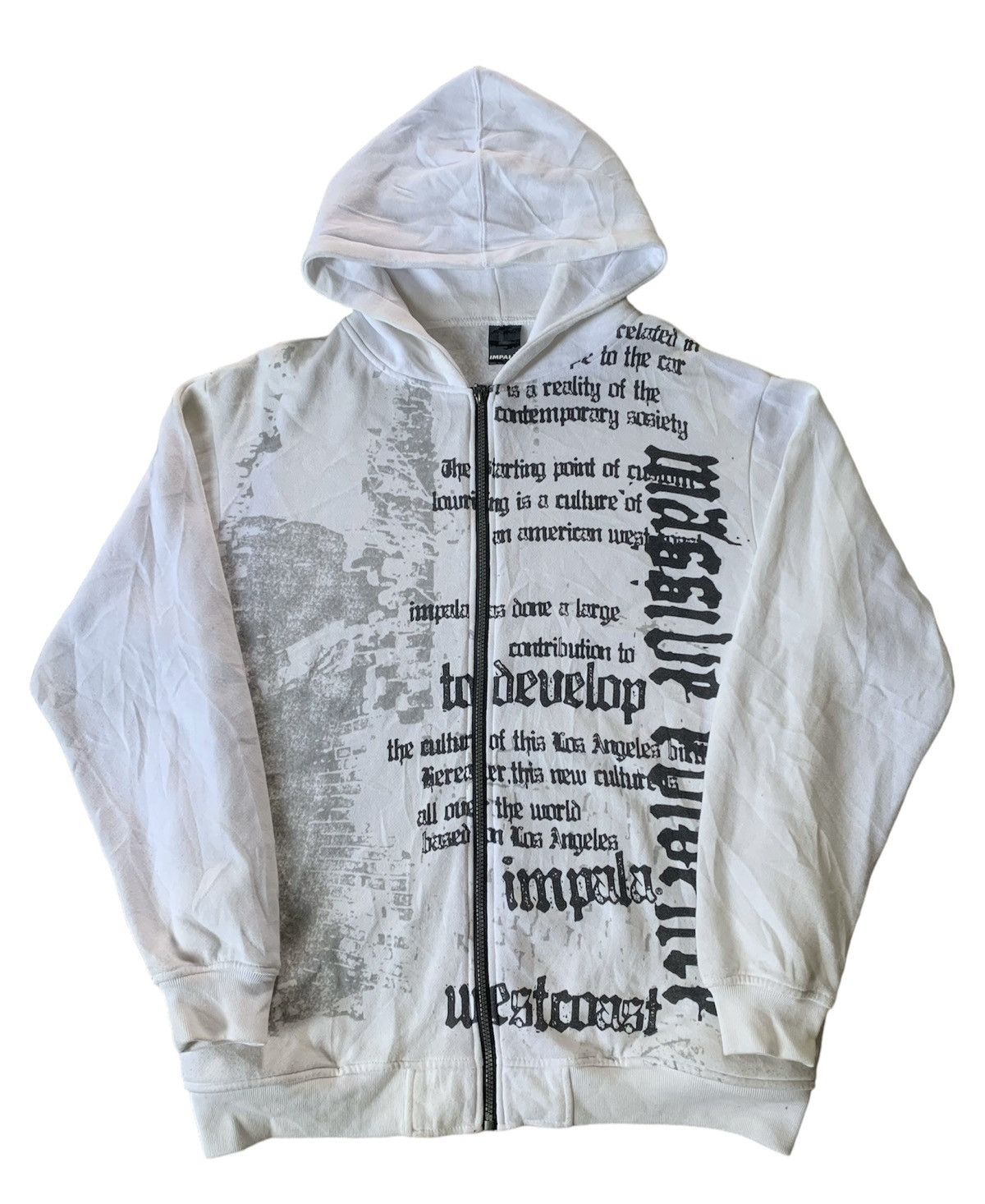 image of If Six Was Nine x Le Grande Bleu L G B Japanese Impala Ziphoodie Poem Ifsixwasnine Style in White (