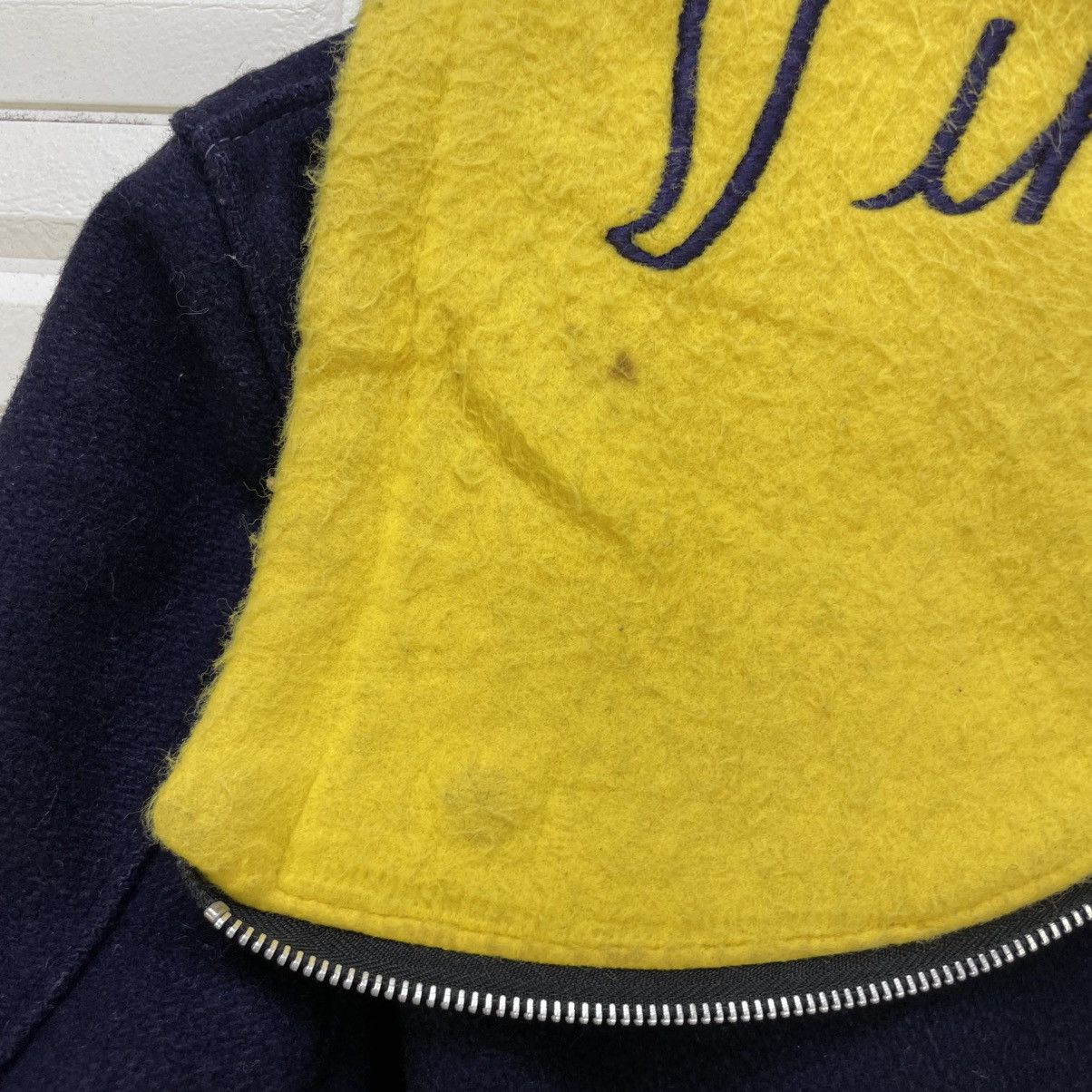 Delong 💥Vintage Delong Wool Varsity Sailor Collar Jacket Embroider Size US S / EU 44-46 / 1 - 7 Thumbnail
