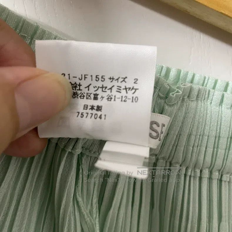 Issey Miyake Issey Miyake Green Wide Leg Pants Size 25" / US 0 / IT 36 - 4 Thumbnail