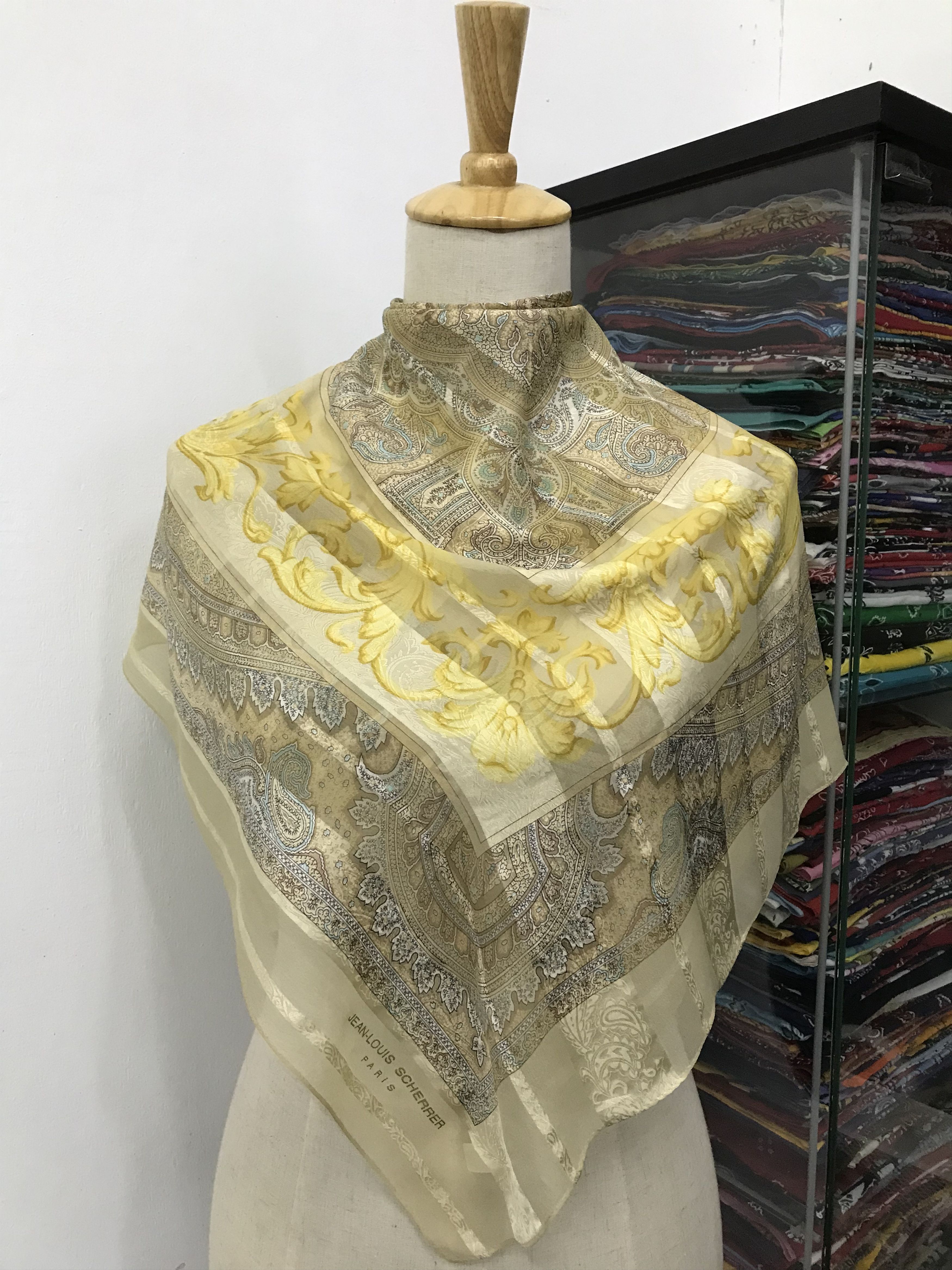 Vintage Jean Louis Scherrer Silk Scarf