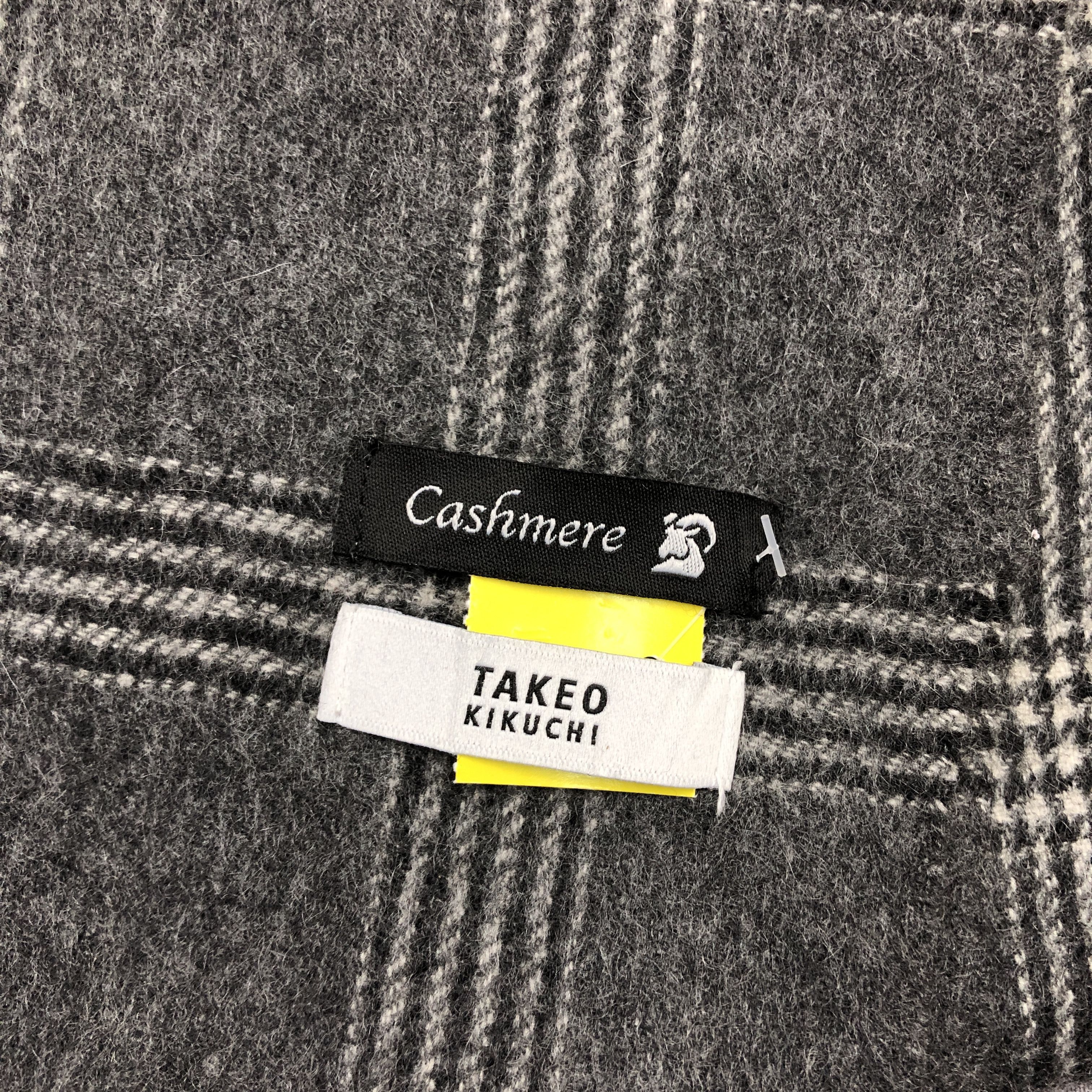 Japanese Brand Vintage Takeo Kikuchi Cashmere Scarf Japanese Wool Scarves Size ONE SIZE - 4 Thumbnail