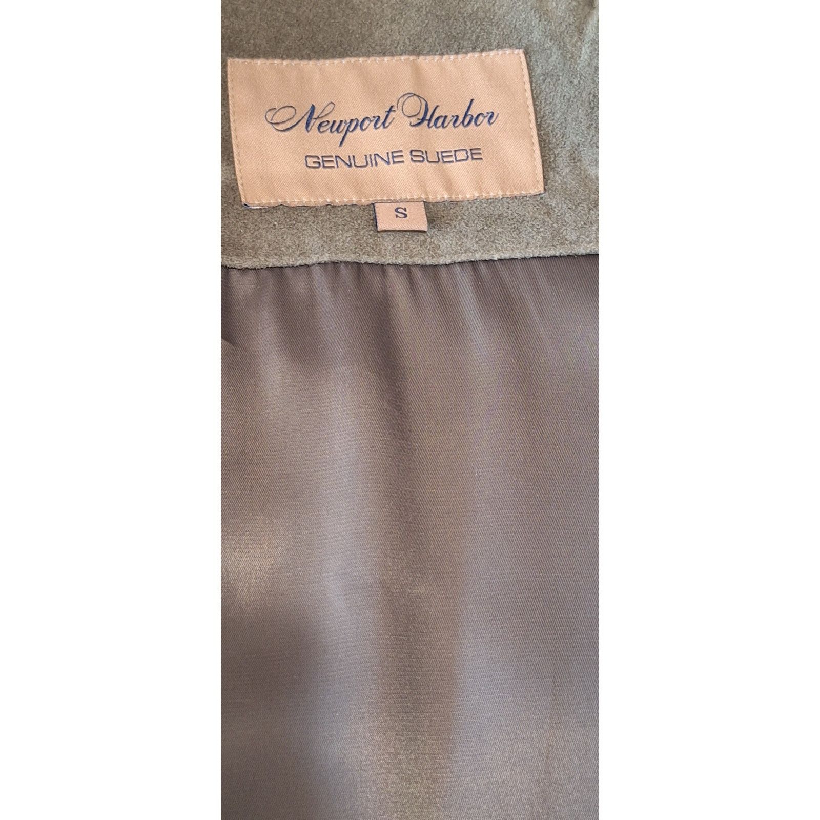 Other Newport Harbor- Olive Suede Jacket- men's size S- 4 button- Size US S / EU 44-46 / 1 - 3 Thumbnail