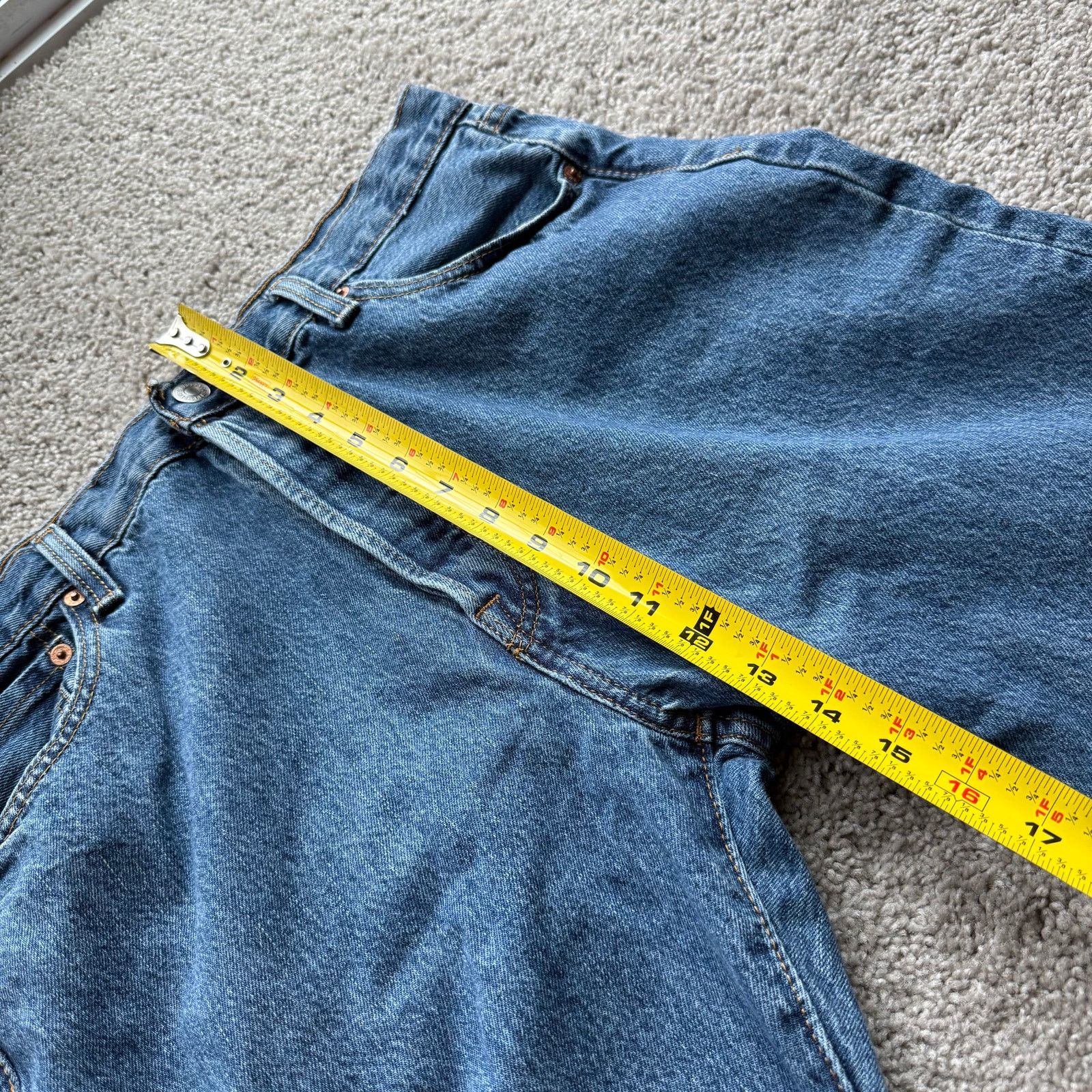 Levi's Vintage Levis 501 Blue Denim Jeans Mens 36x32 Casual Fit Size US 36 / EU 52 - 7 Thumbnail