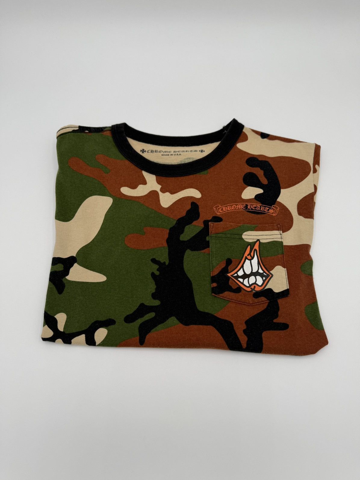 Chrome Hearts Matty Boy Caution T Shirt Camo | Grailed