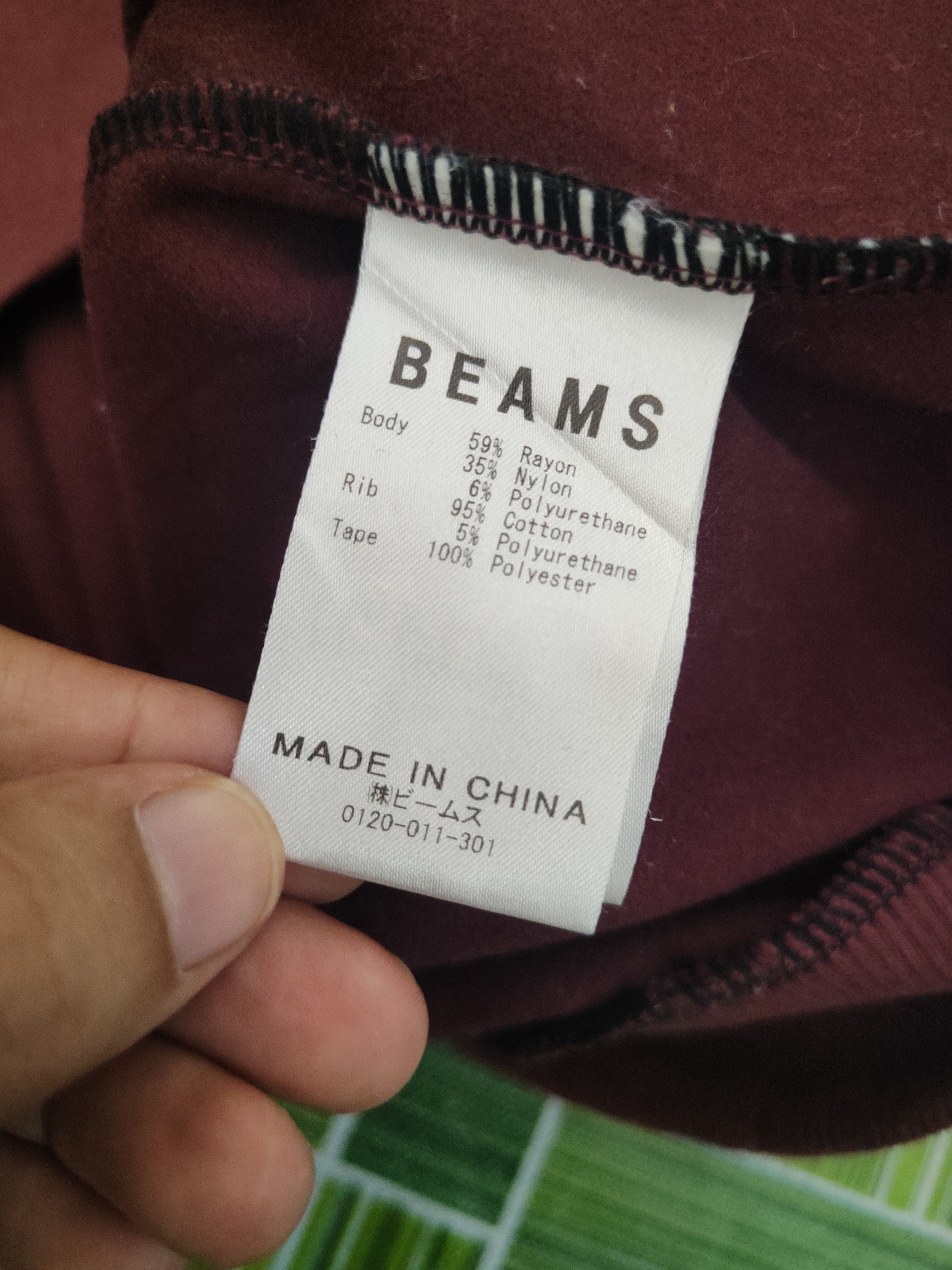 Japanese Brand Vintage & Retro Beams Maroon Sweatshirts Size US L / EU 52-54 / 3 - 12 Thumbnail