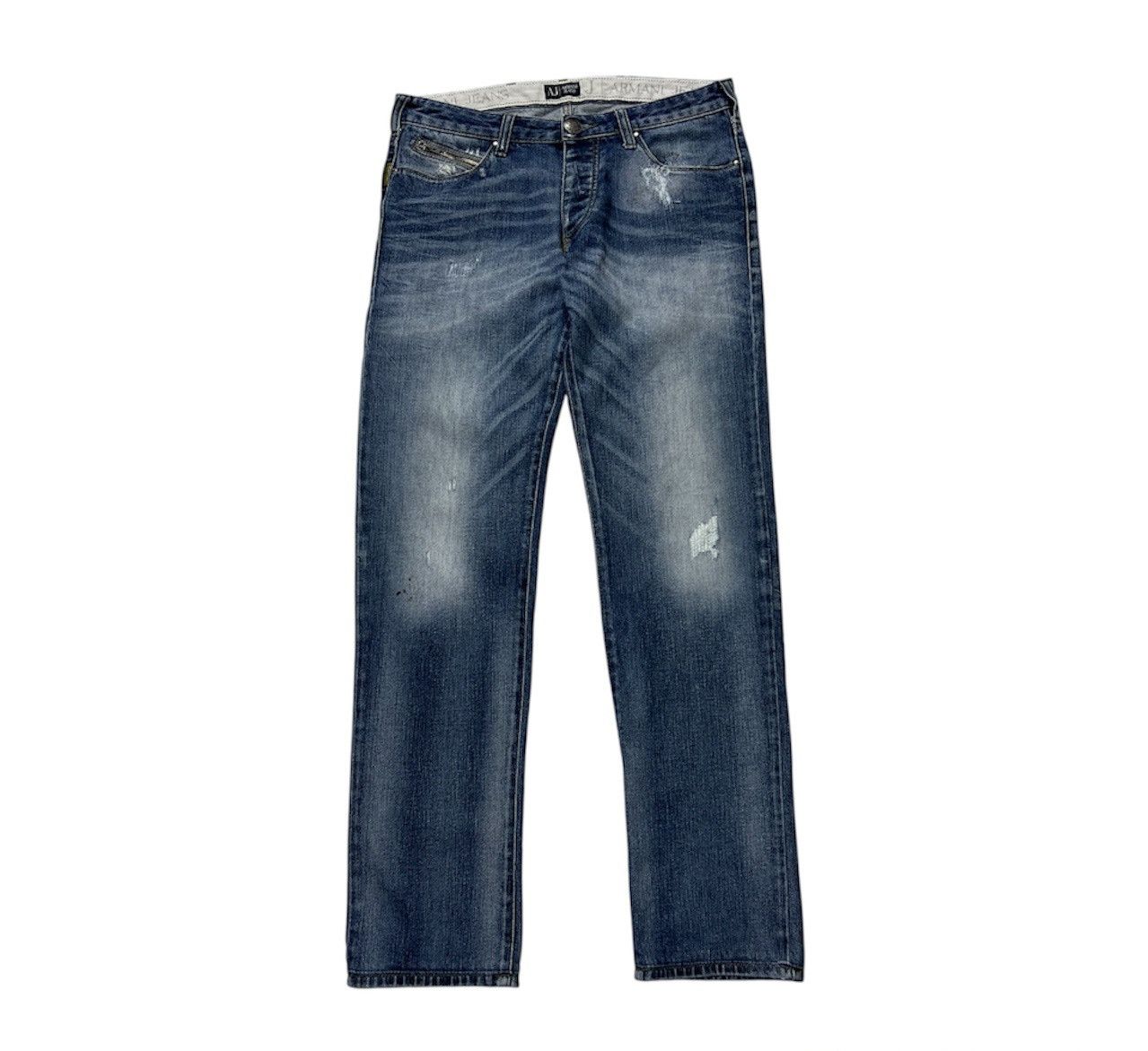 Giorgio Armani Vintage Giorgio Armani jeans distressed denim washed pants Size US 32 / EU 48 - 1 Thumbnail