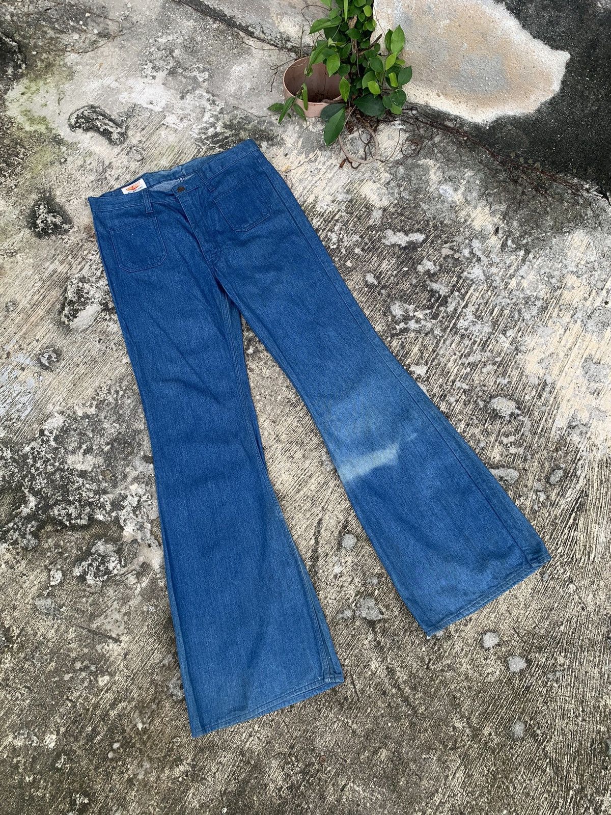 Big John × Hysteric Glamour × Le Grande Bleu (L.G.B.) Sun faded 🔥 flare Big john bush pants bootcut jeans Size US 34 / EU 50 - 5 Thumbnail