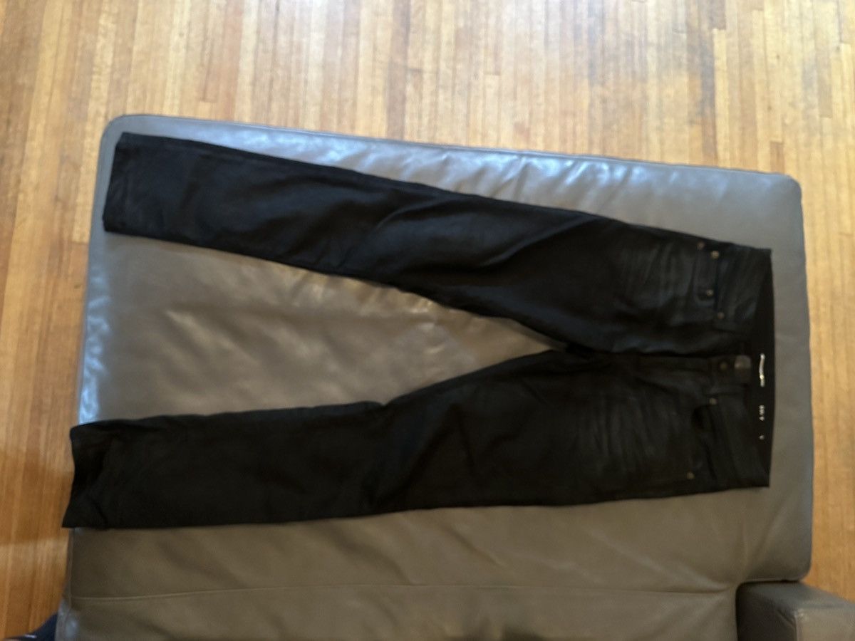 Saint Laurent Paris Saint Laurent Coated Black Denim Size US 28 / EU 44 - 2 Thumbnail
