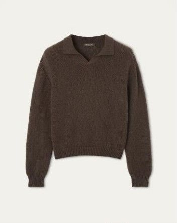 Loro Piana o1w1db10126 FAO9773 Isola Bella Cotton Polo Shirt in Brown Size US L / EU 52-54 / 3 - 1 Thumbnail