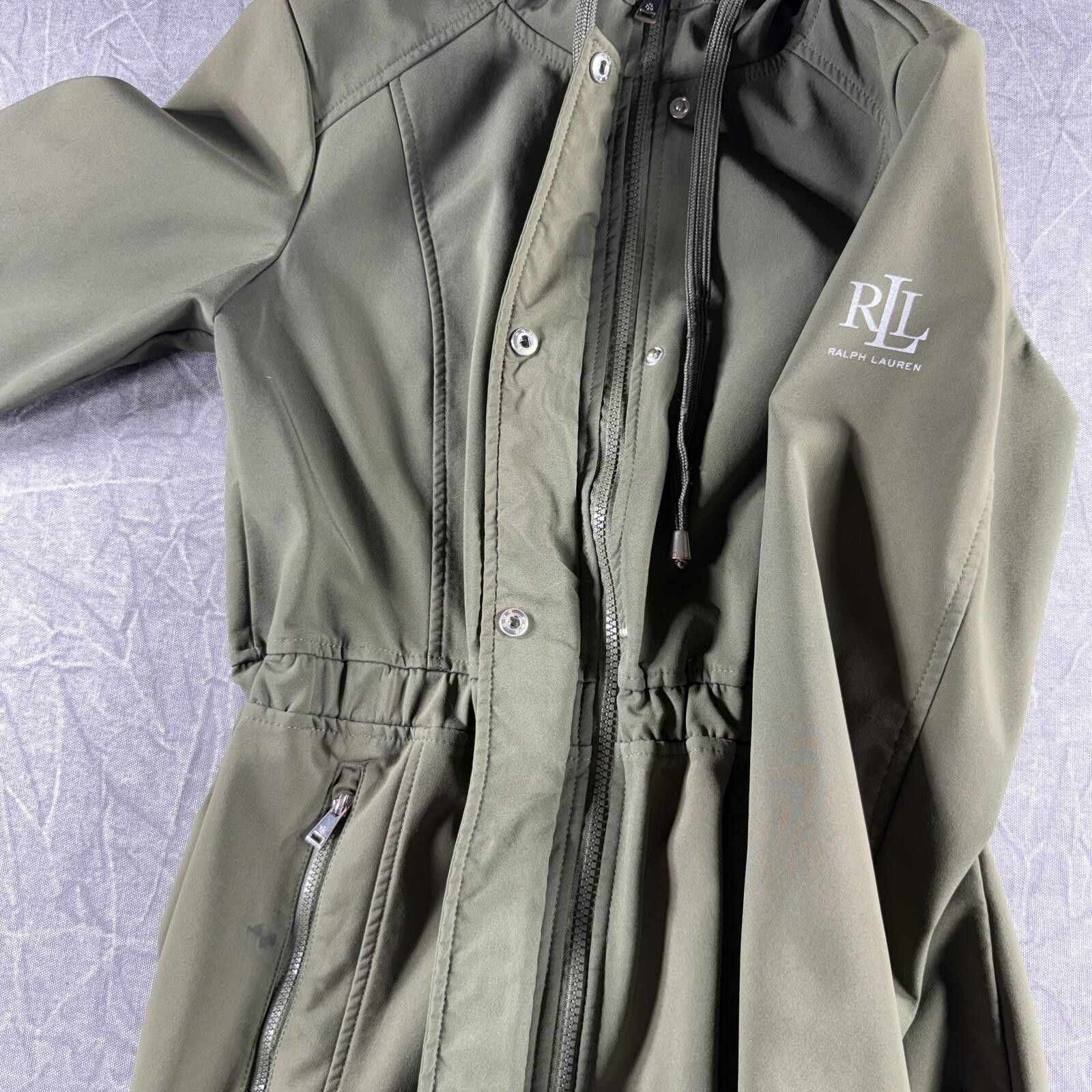 Lauren Ralph Lauren Ralph Lauren Jacket Women's XS Olive Green Rain Coat Hood Size XS / US 0-2 / IT 36-38 - 9 Thumbnail