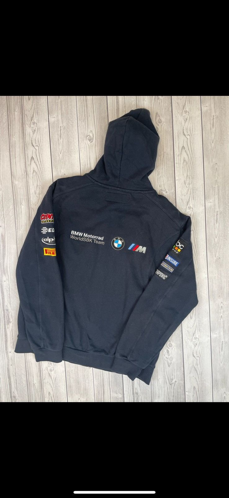 BMW Vintage BMW Racing zip hoodie size M big logo rare Size US M / EU 48-50 / 2 - 2 Thumbnail